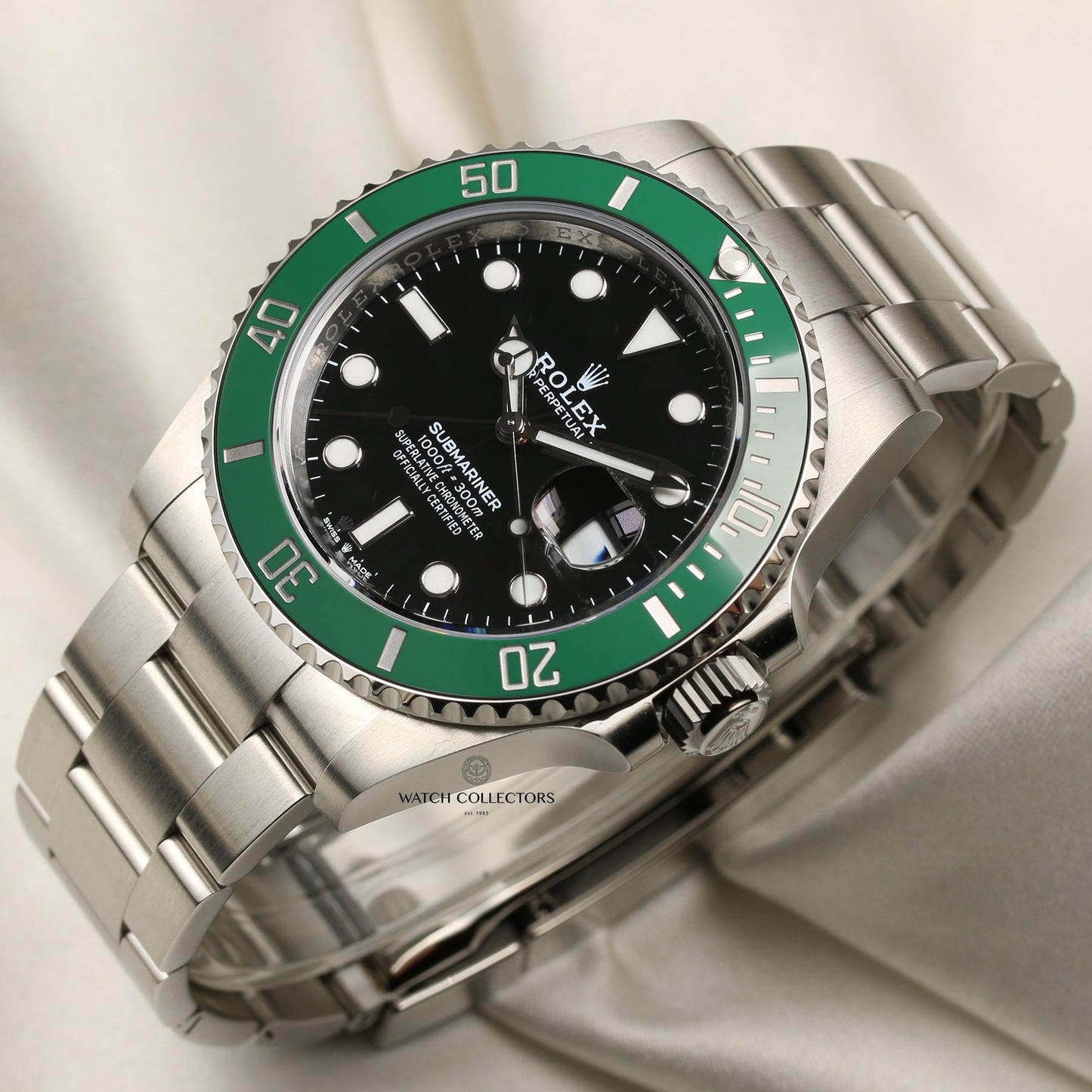 Unworn 2020 Rolex Submariner "Kermit" 126610LV Stainless Steel