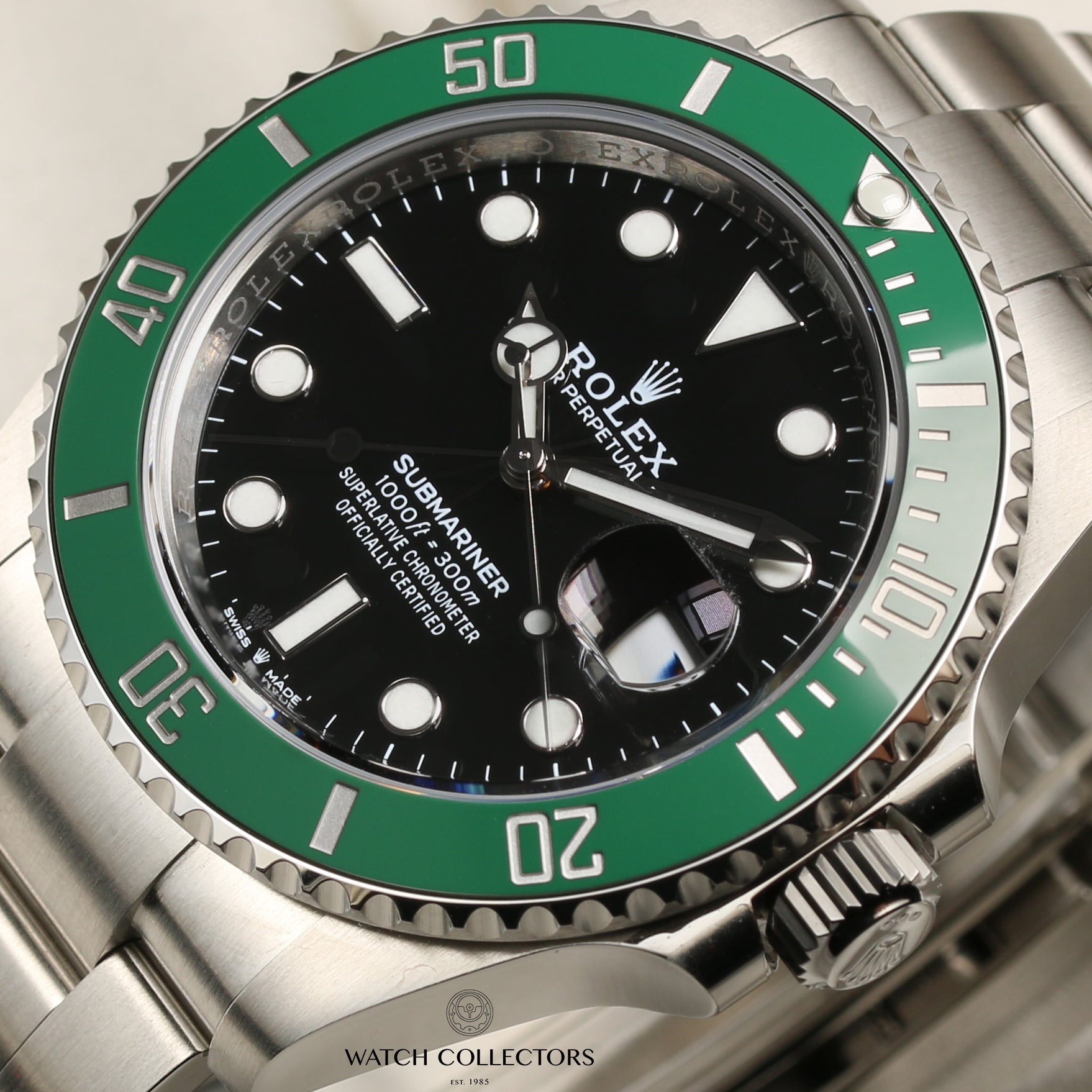 Unworn 2020 Rolex Submariner "Kermit" 126610LV Stainless Steel