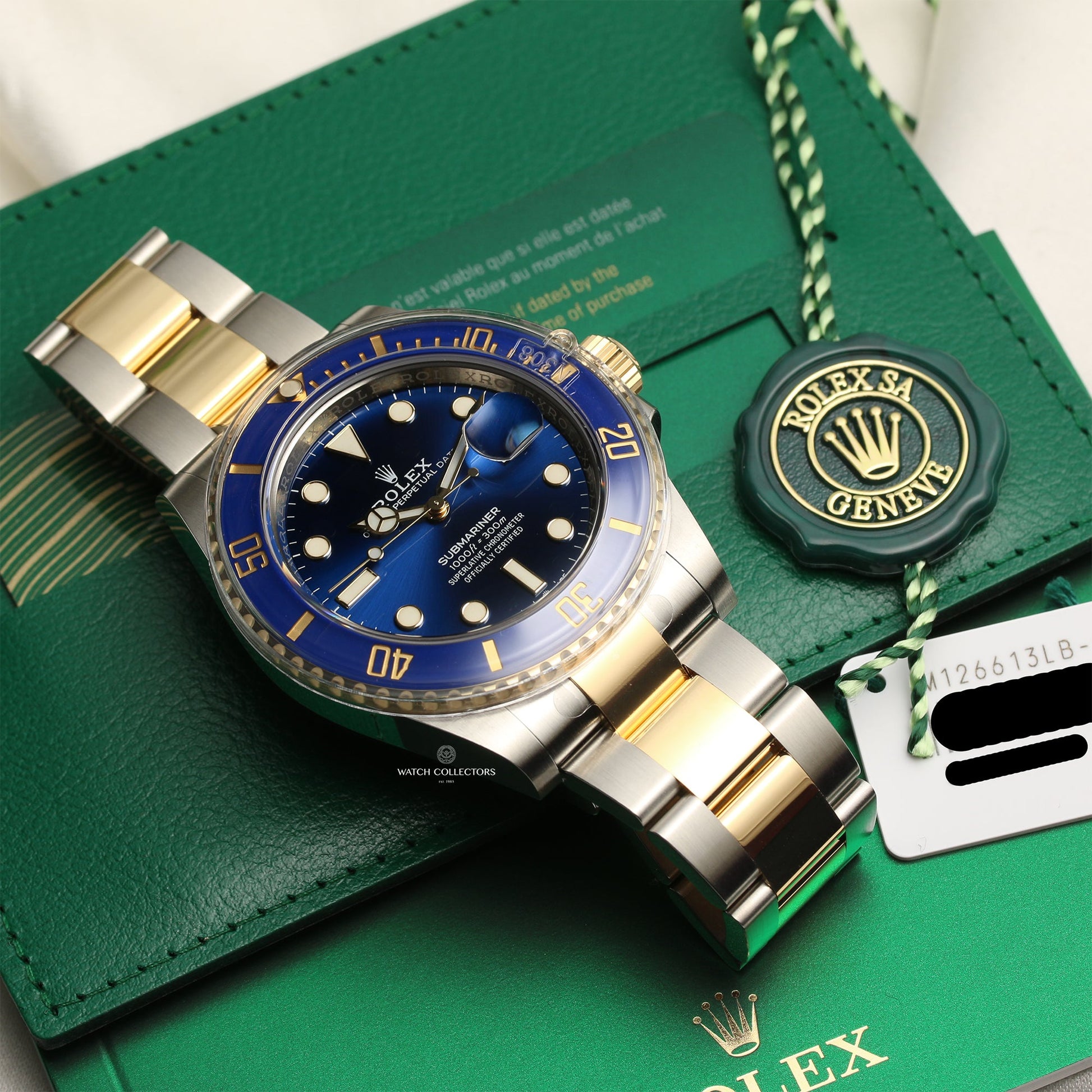 Unworn 2020 Rolex Submariner 41mm 126613LB Stainless Steel & 18k Yellow Gold