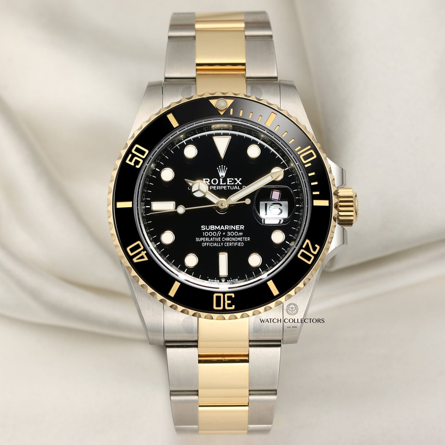 2020 Unworn Rolex Submariner 126613LN Stainless Steel & 18K Yellow Gold Black Dial