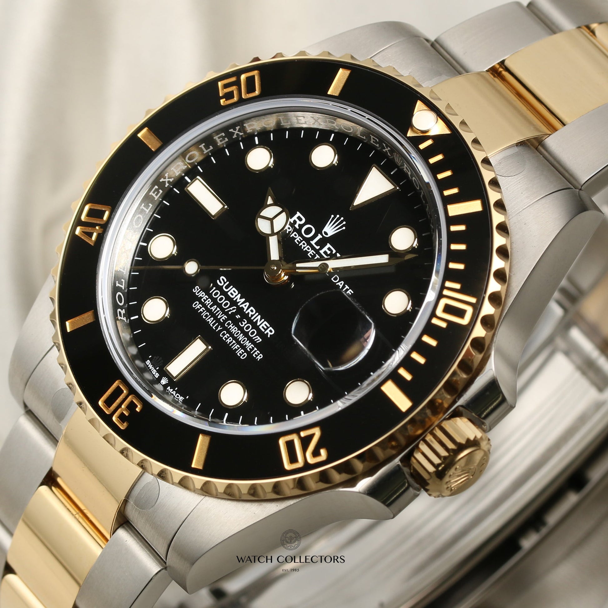 2020 Unworn Rolex Submariner 126613LN Stainless Steel & 18K Yellow Gold Black Dial