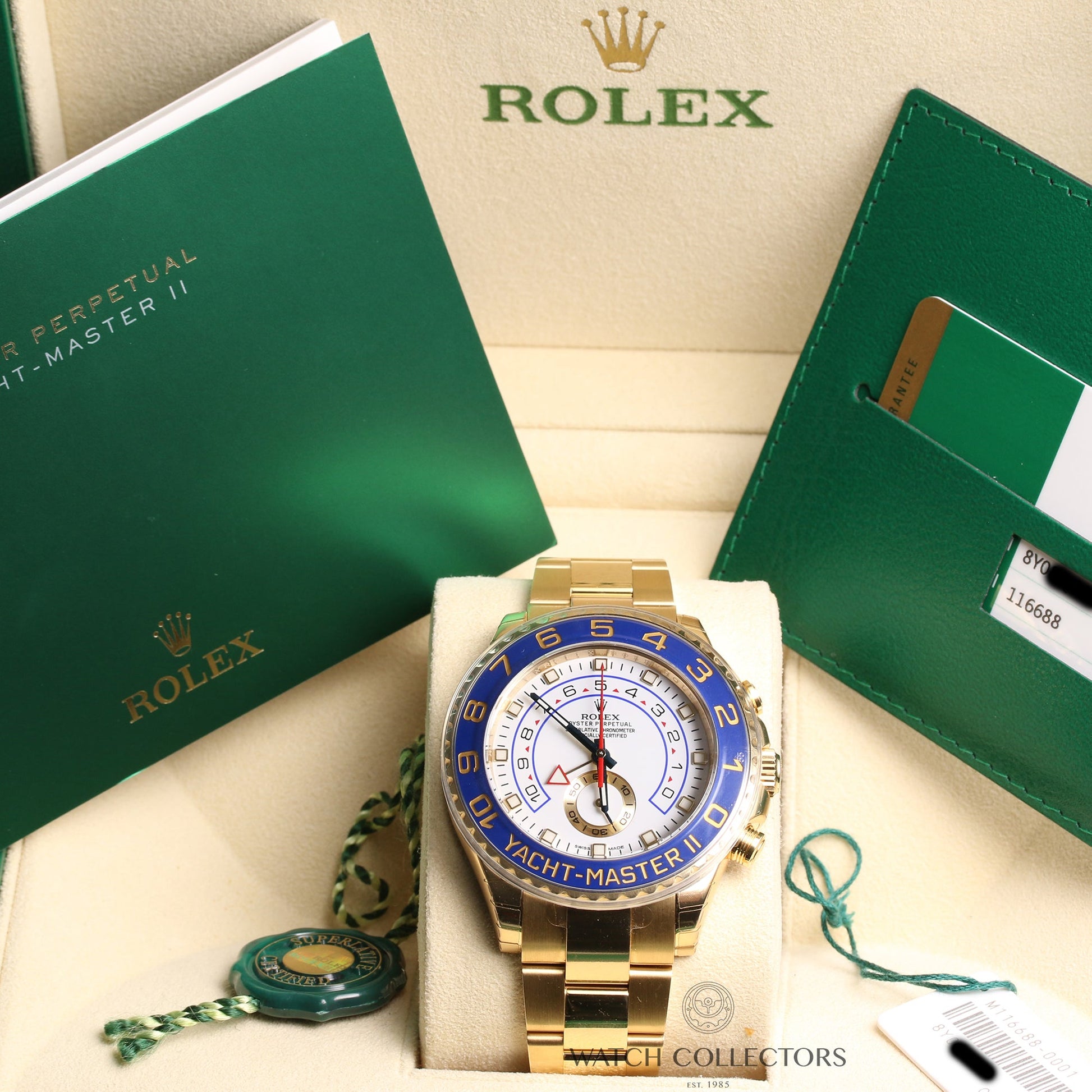 Unworn full-set Rolex Yacht-Master II 116688 18K Yellow Gold