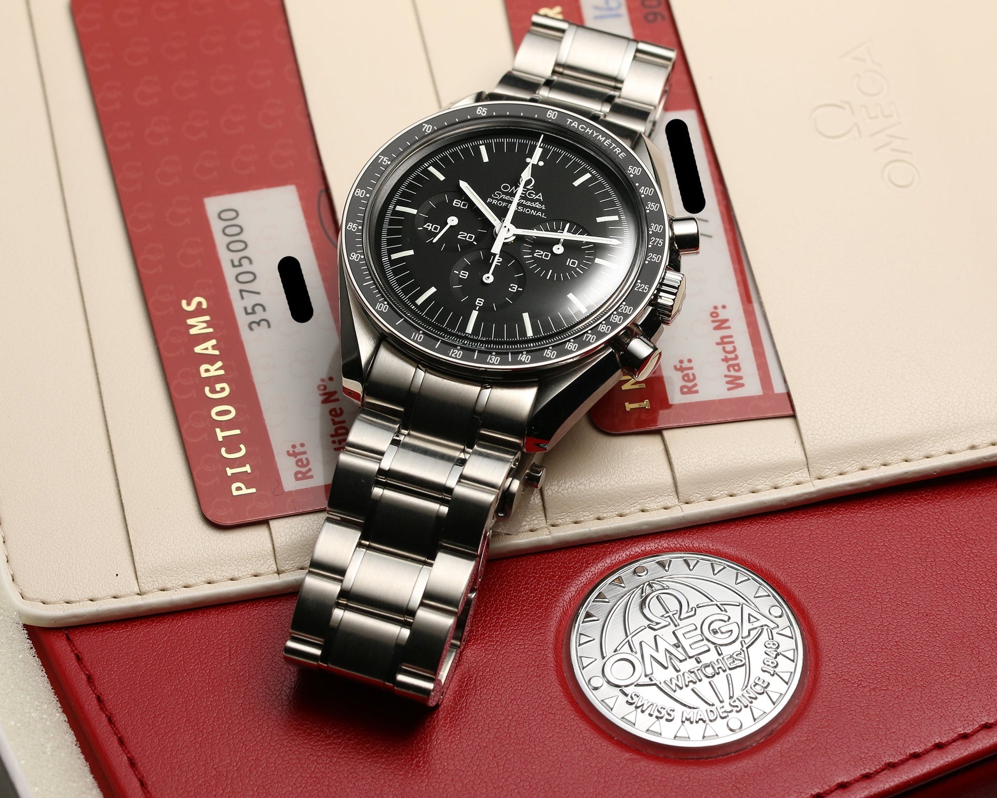 Unworn New Old Stock: Omega Speedmaster Moonwatch Chronograph 3570.50.00 Stainless Steel