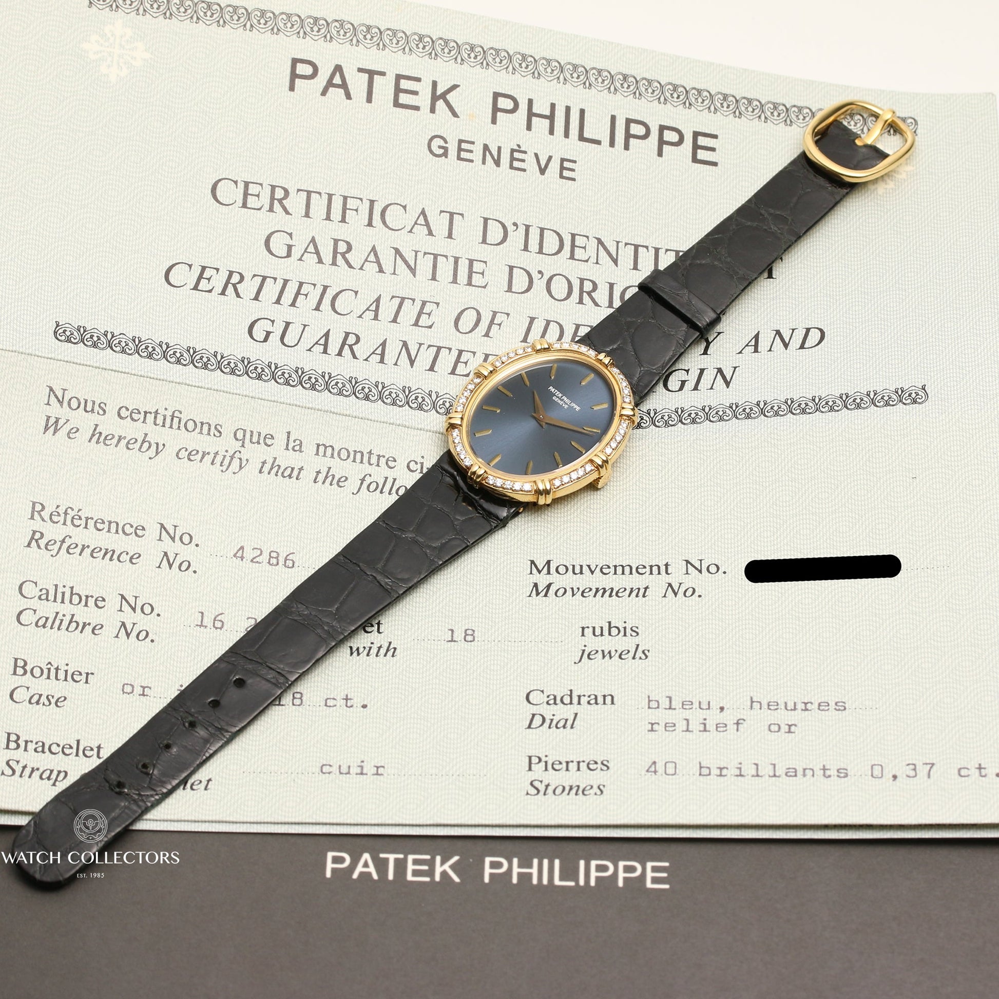 Unworn New Old Stock: Patek Philippe Ellipse 4286 18k Yellow Gold