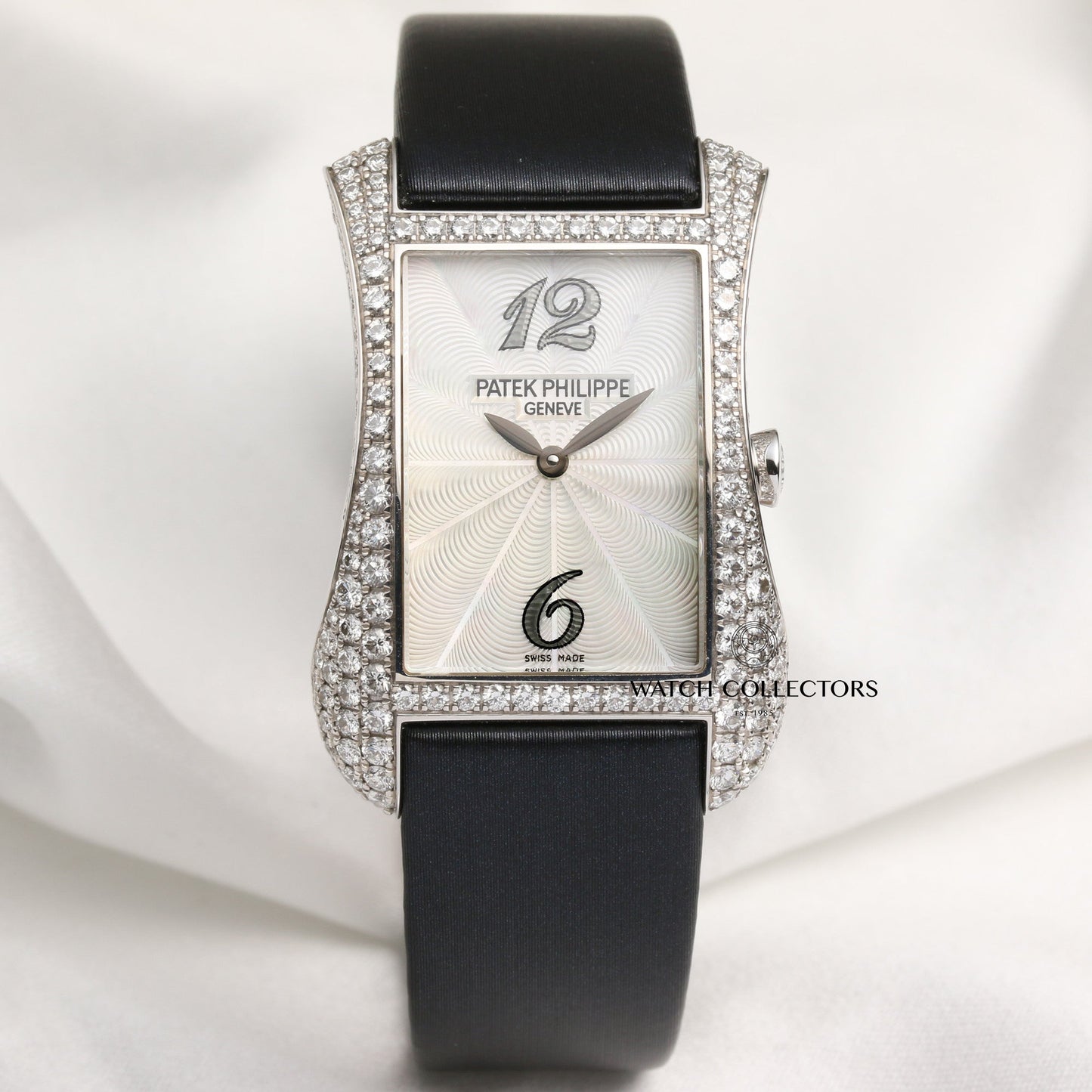 Unworn Patek Philippe Lady Gondolo Serata 4973G-001 18K White Gold Diamond