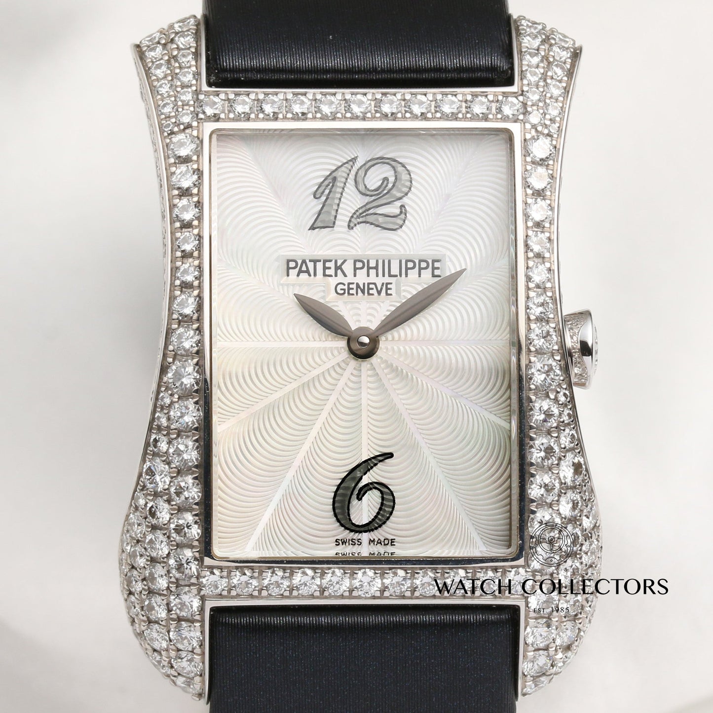 Unworn Patek Philippe Lady Gondolo Serata 4973G-001 18K White Gold Diamond