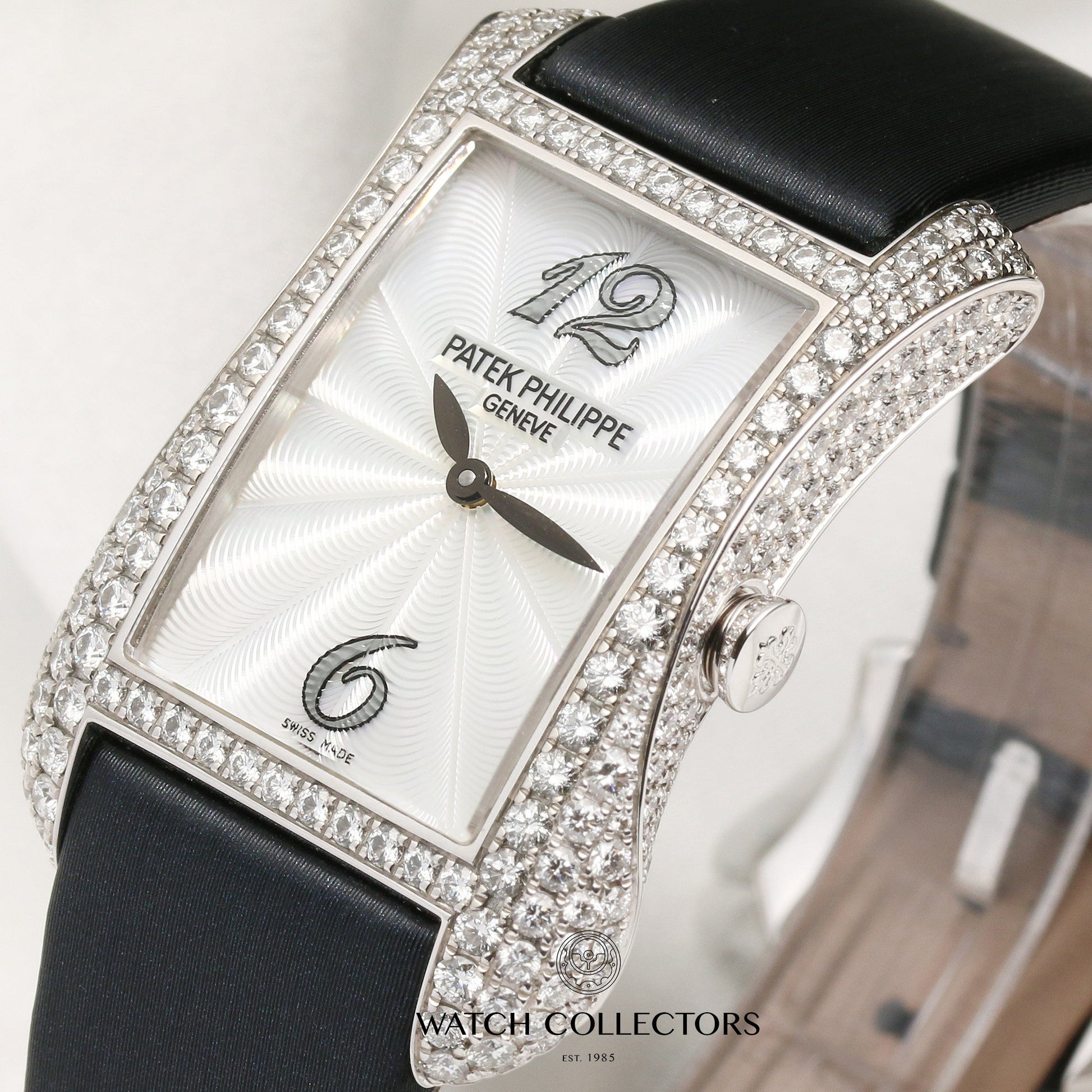 Unworn Patek Philippe Lady Gondolo Serata 4973G-001 18K White Gold Diamond