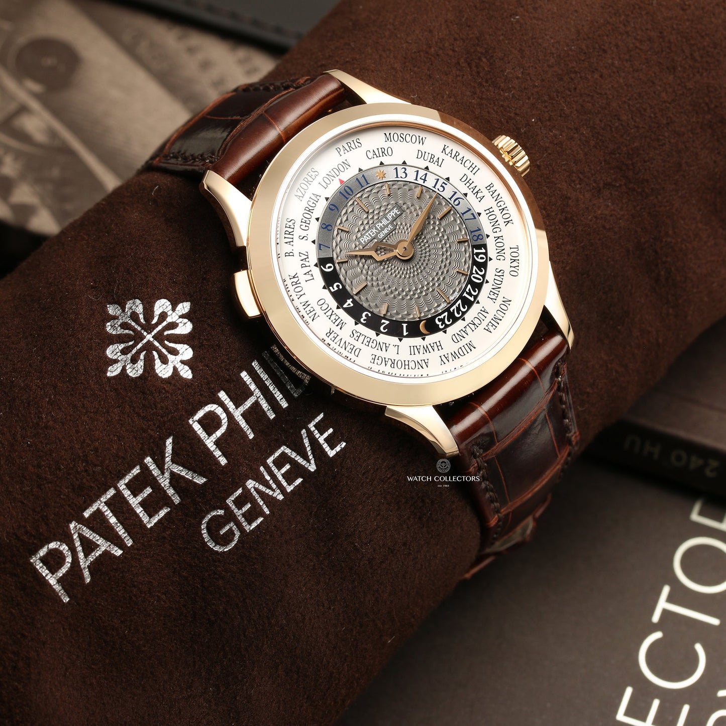 Unworn Patek Philippe Complications World Time 5230R-001 18k Rose Gold