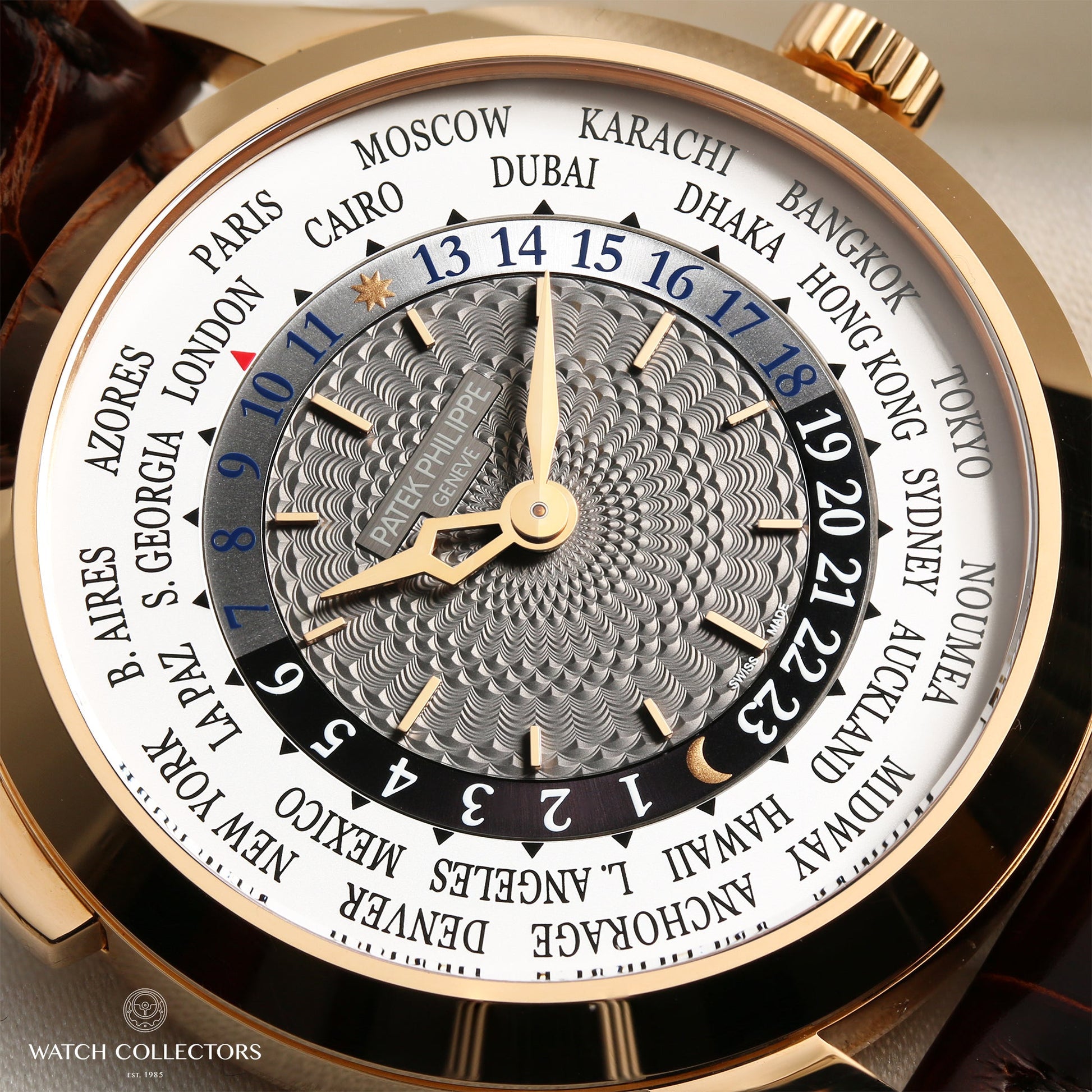 Unworn Patek Philippe Complications World Time 5230R-001 18k Rose Gold