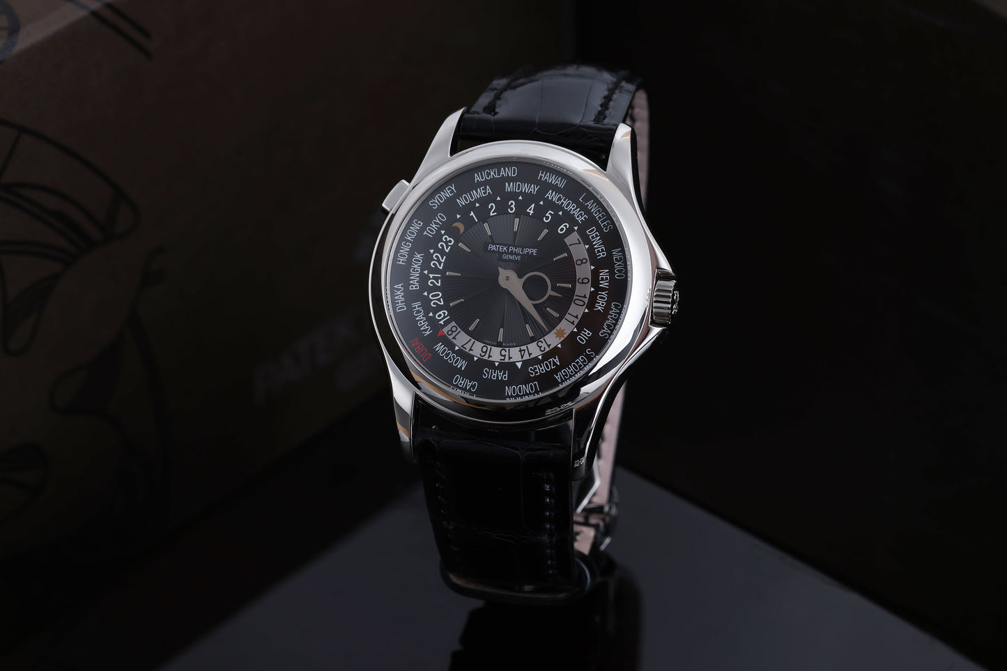 Unworn Patek Philippe World Time | REF. 5130P-014 | Dubai Edition | Platinum