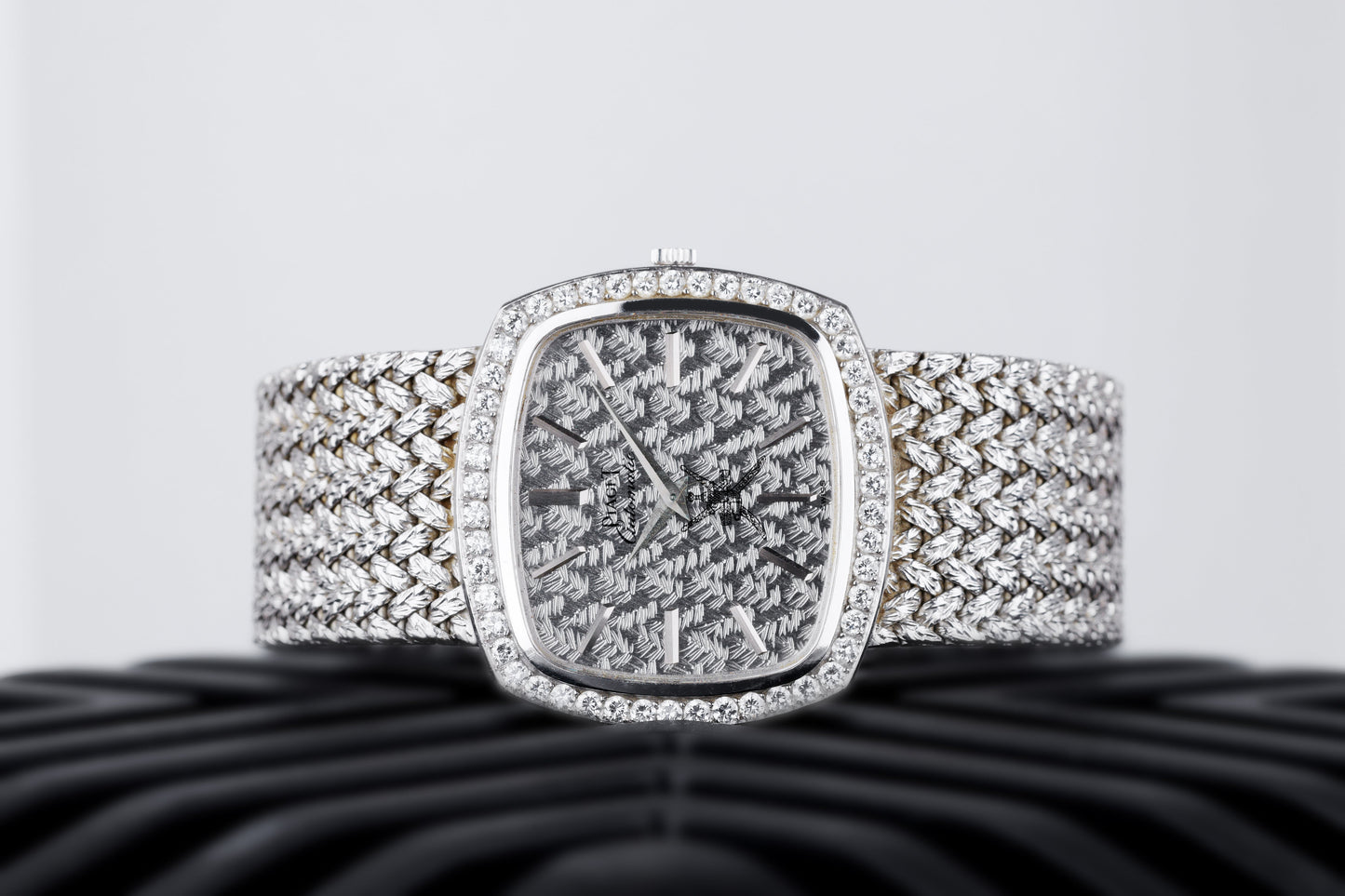 Unworn Vintage Piaget x Asprey | Khanjar Textured Dial | REF. 12435 D 2 | 18k White Gold | Circa 1980's