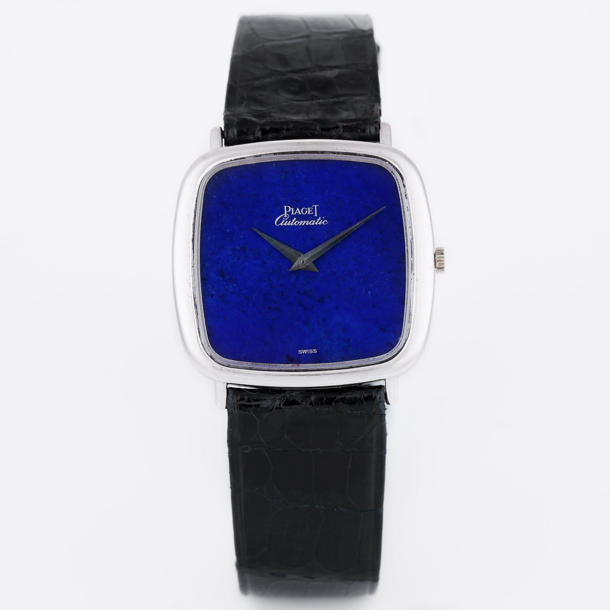 Unworn Piaget Vintage Wristwatch | REF. 12773 | Lapis Lazuli Dial | Automatic | 32mm | 18k White Gold | 1974