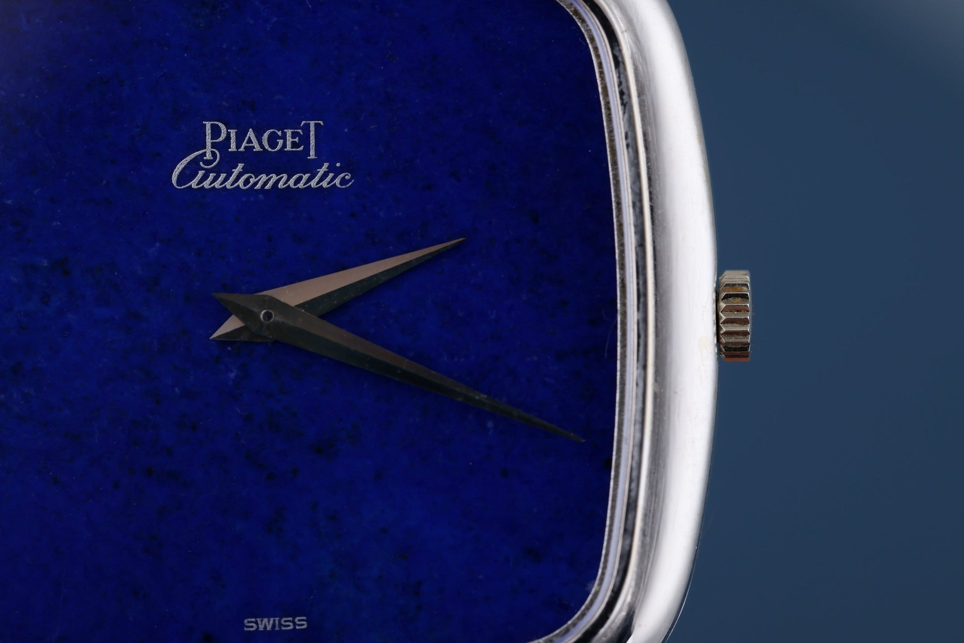 Unworn Piaget Vintage Wristwatch | REF. 12773 | Lapis Lazuli Dial | Automatic | 32mm | 18k White Gold | 1974