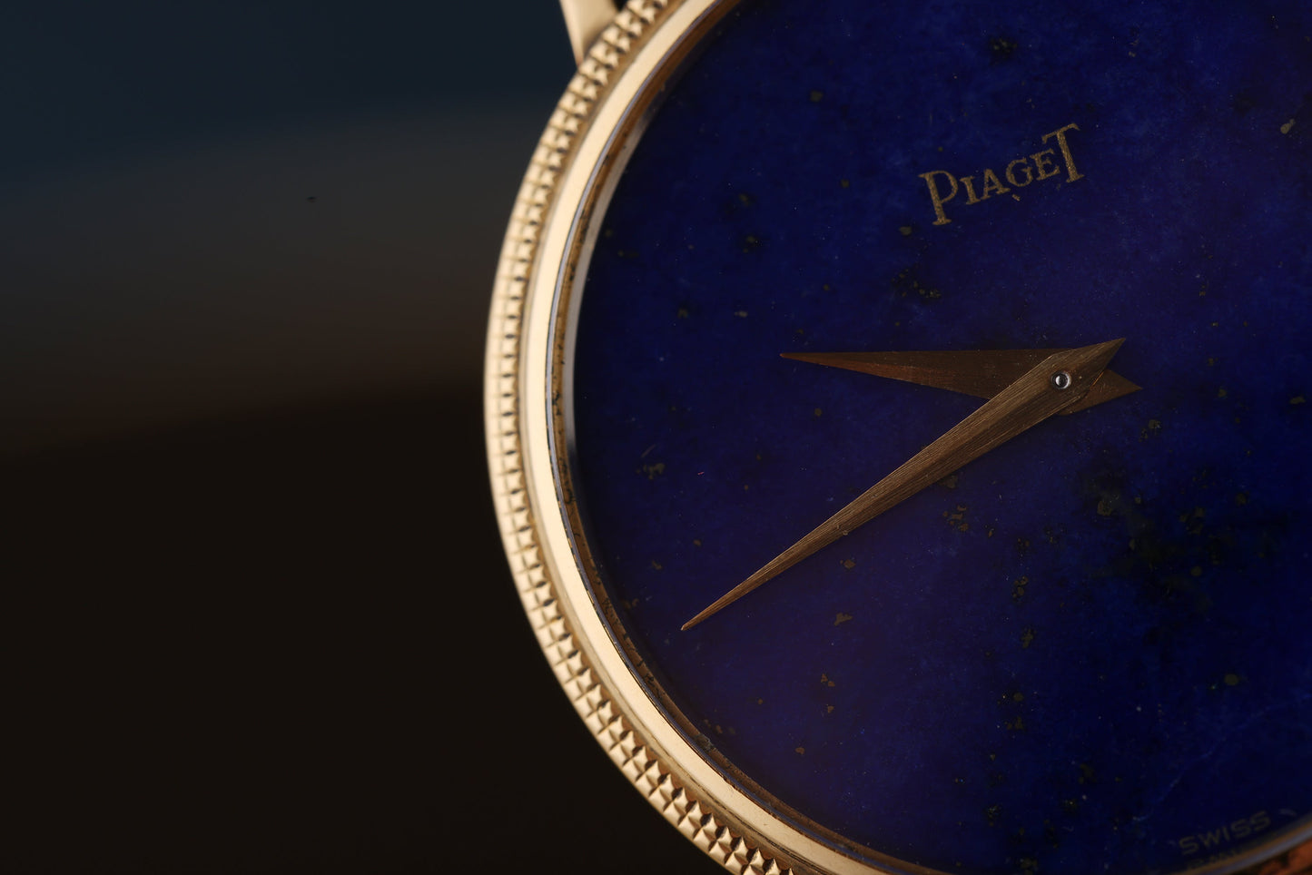 Unworn Piaget Vintage Wristwatch | REF. 9021 | Lapis Lazuli Dial | Manual Wind | 31mm | 18k Yellow Gold | 1968