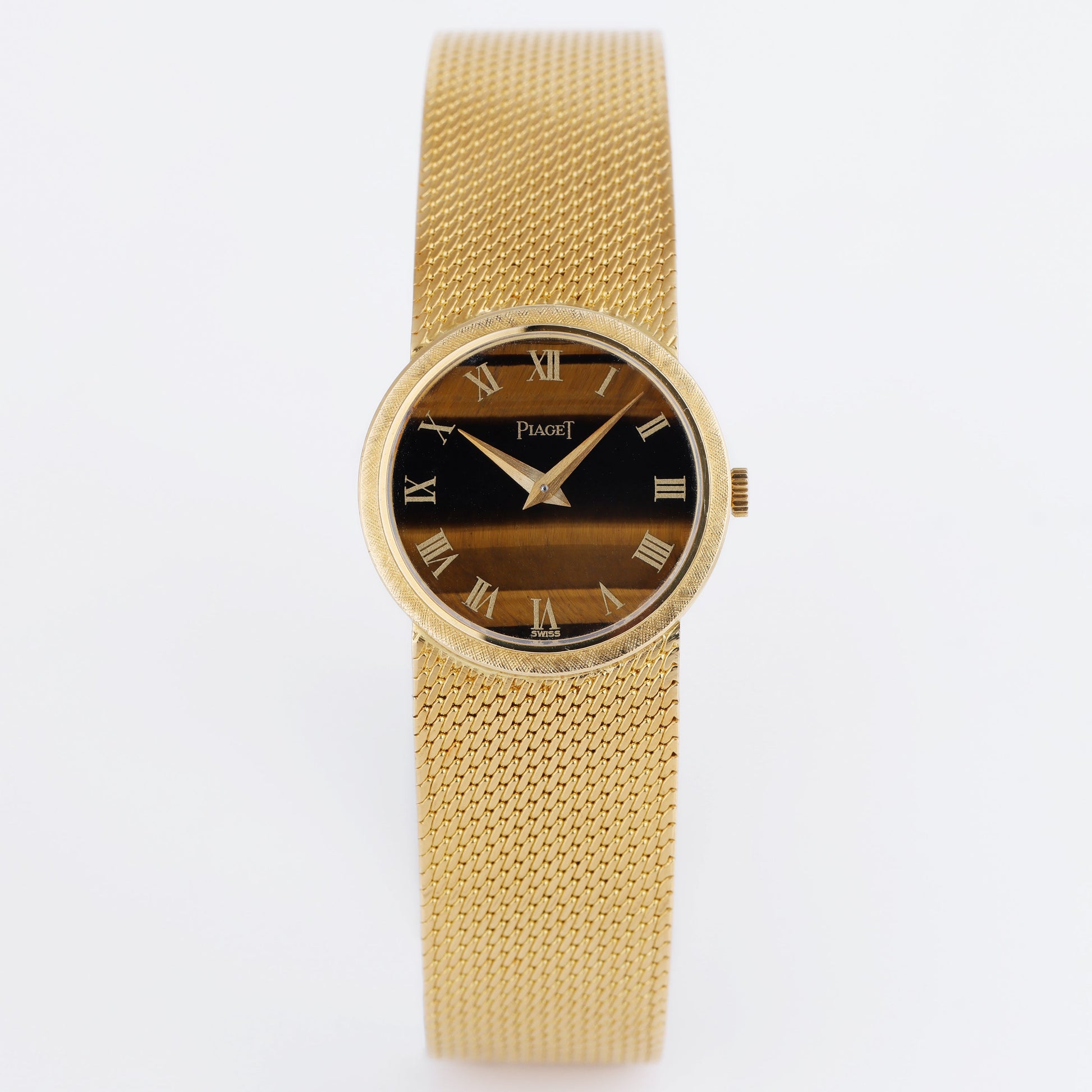 Unworn Piaget Vintage Ladies Wristwatch | REF. 924 B 11 | Tigers Eye Dial | 24mm | 18k Yellow Gold | Manual Wind | 1974