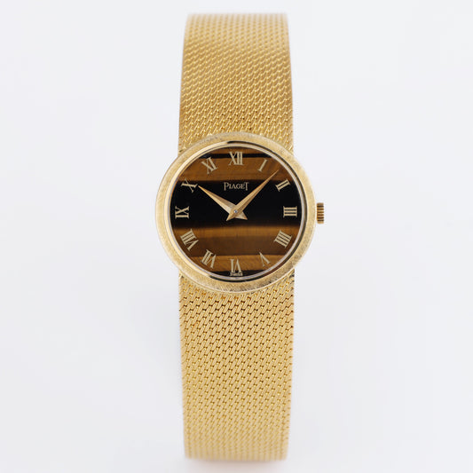 Unworn Piaget Vintage Ladies Wristwatch | REF. 924 B 11 | Tigers Eye Dial | 24mm | 18k Yellow Gold | Manual Wind | 1974