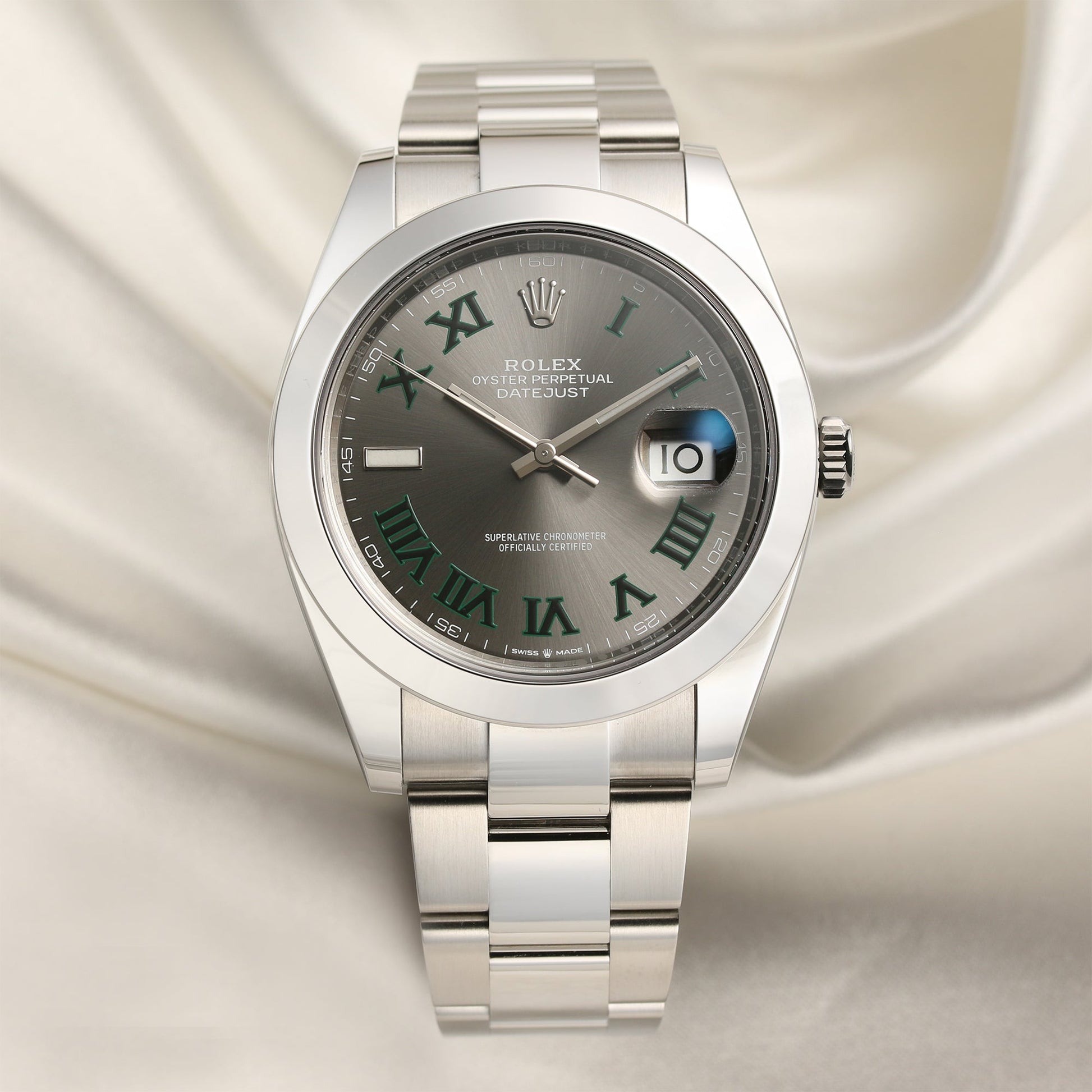 Unworn 2021 | Rolex DateJust 41 | 126300 | Wimbledon Dial | Stainless Steel