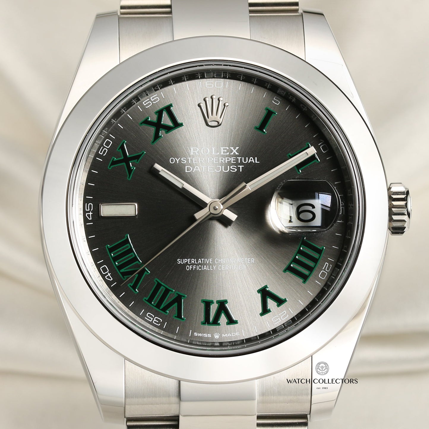 Unworn Rolex DateJust 41 126300 Wimbledon Stainless Steel