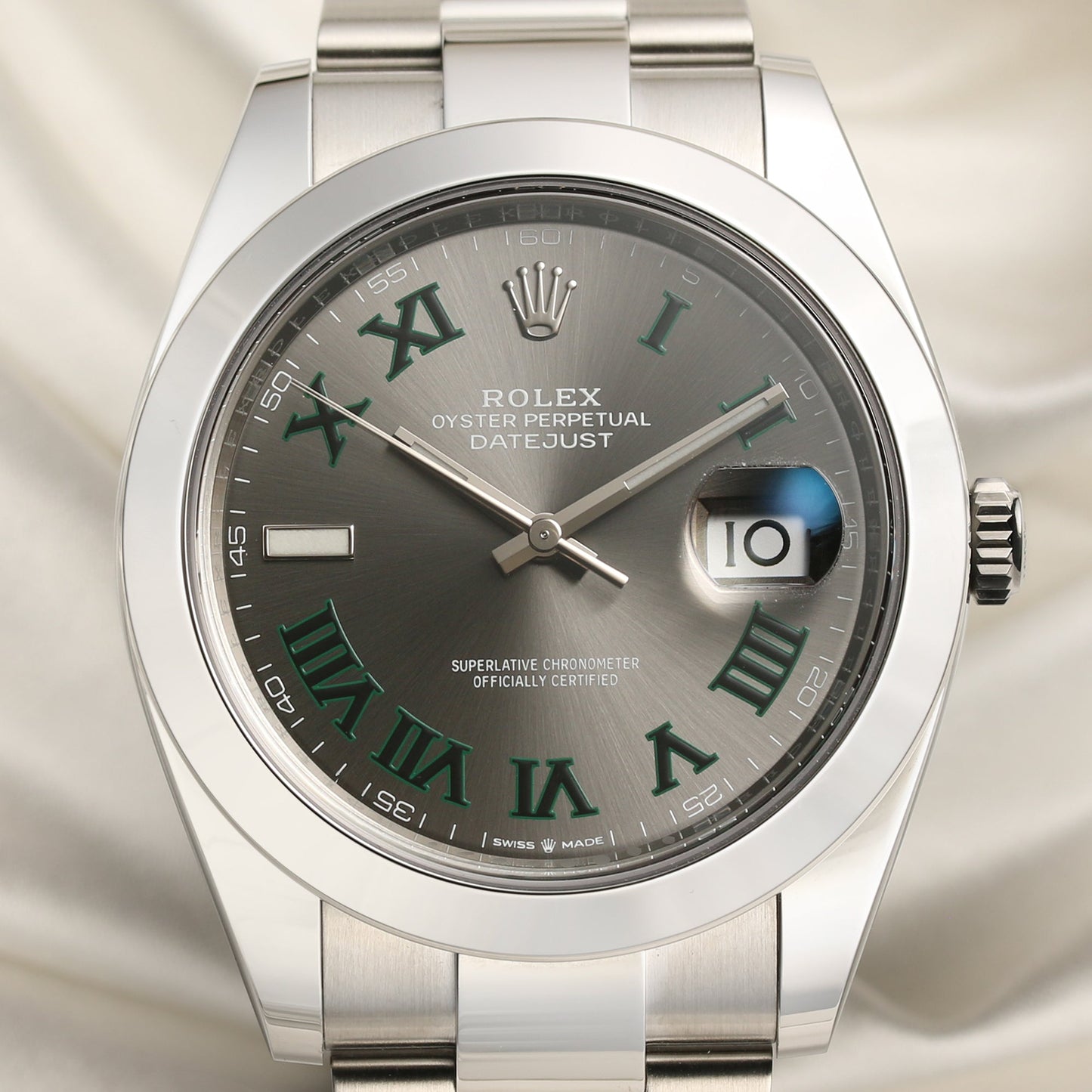 Unworn 2021 | Rolex DateJust 41 | 126300 | Wimbledon Dial | Stainless Steel