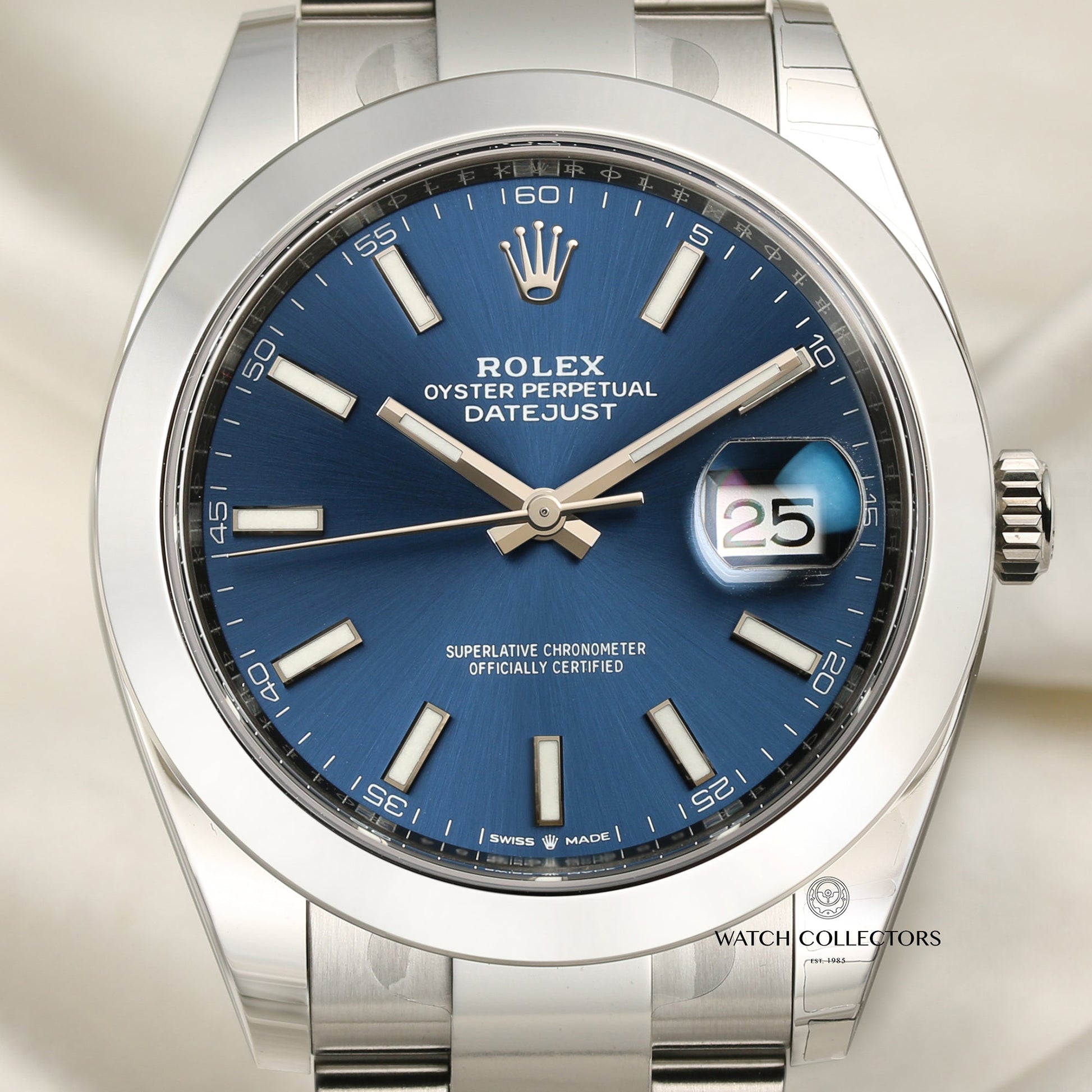 Unworn Rolex DateJust 41 126300 Blue Dial Stainless Steel