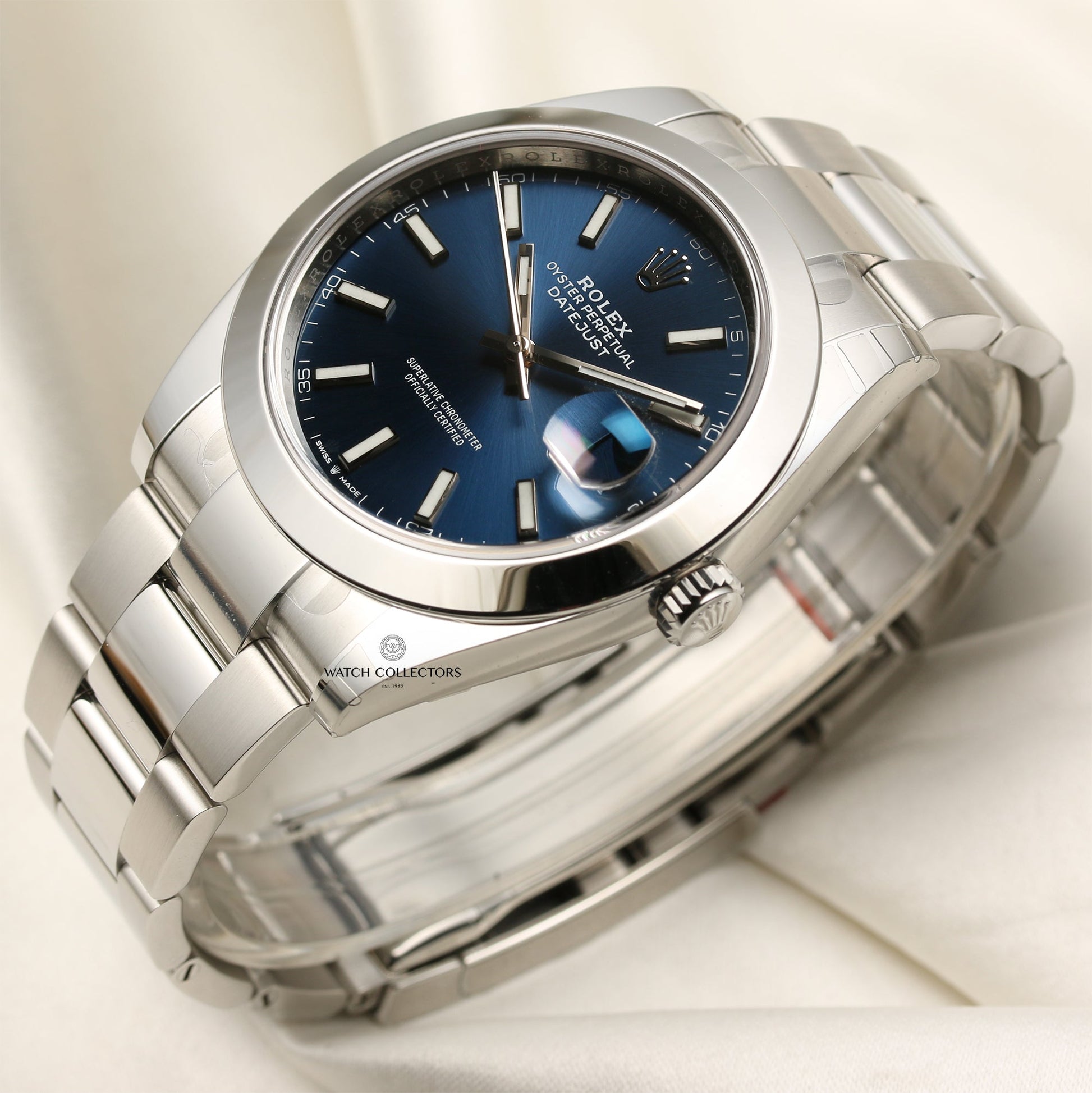 Unworn Rolex DateJust 41 126300 Blue Dial Stainless Steel