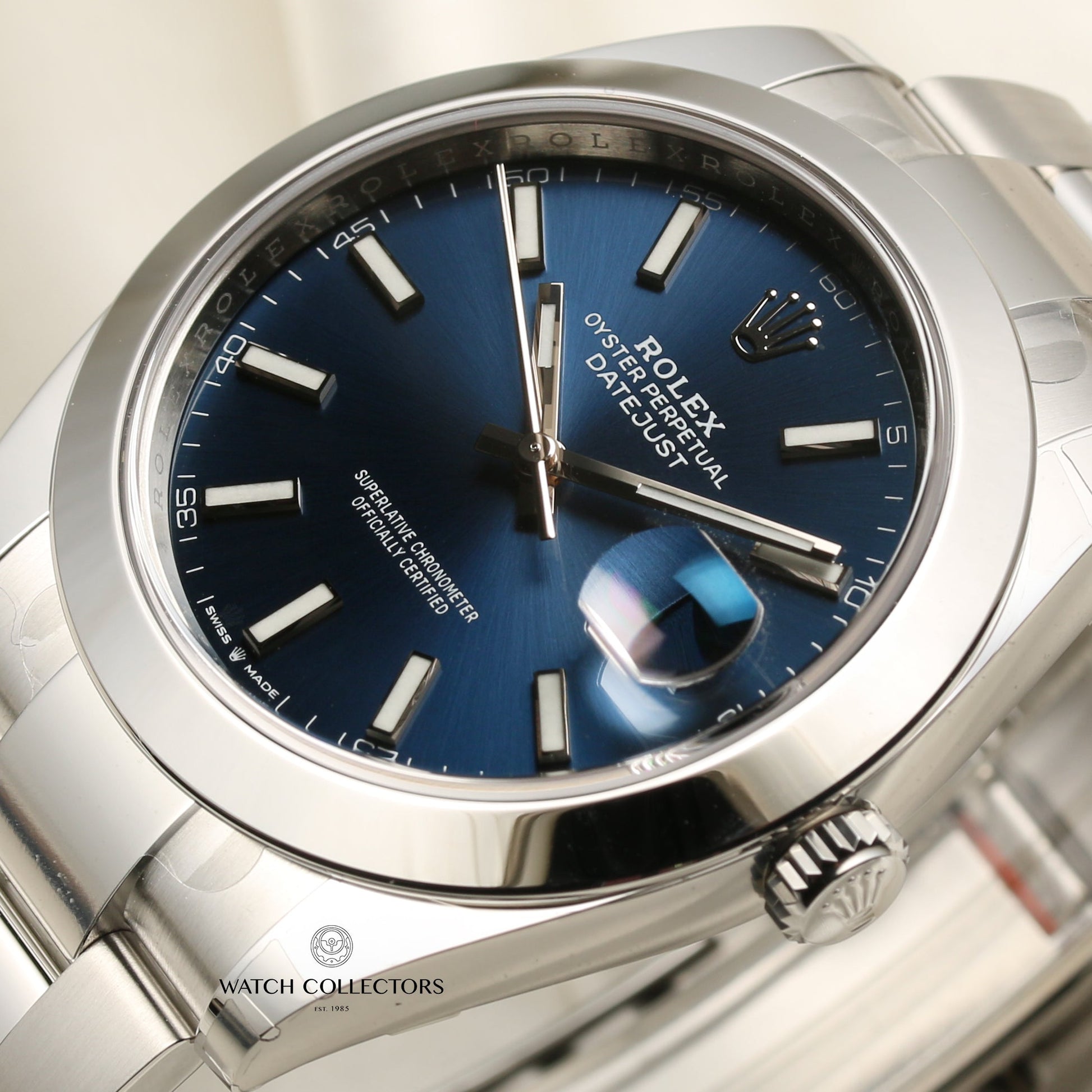 Unworn Rolex DateJust 41 126300 Blue Dial Stainless Steel