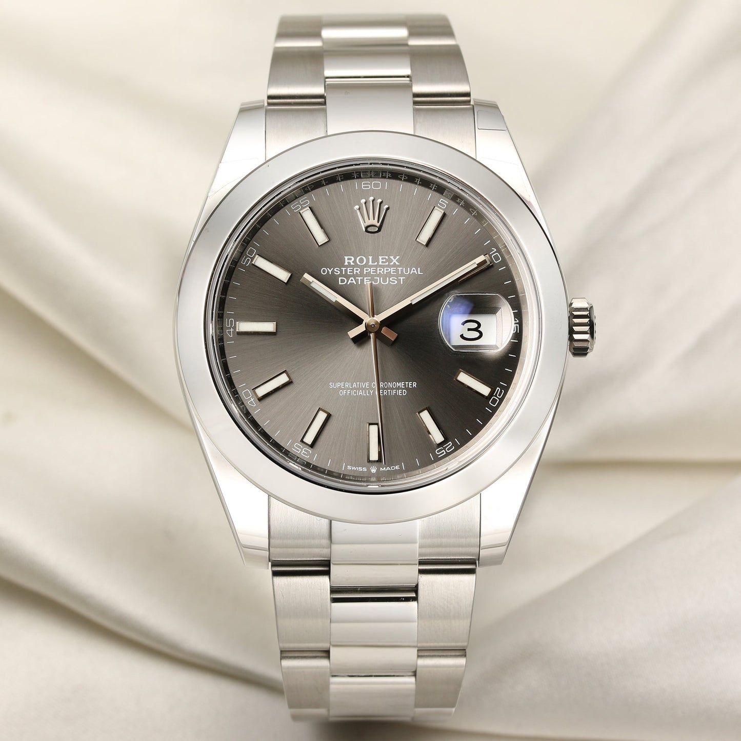 Unworn Rolex DateJust 41 126300 Rhodium Dial Stainless Steel