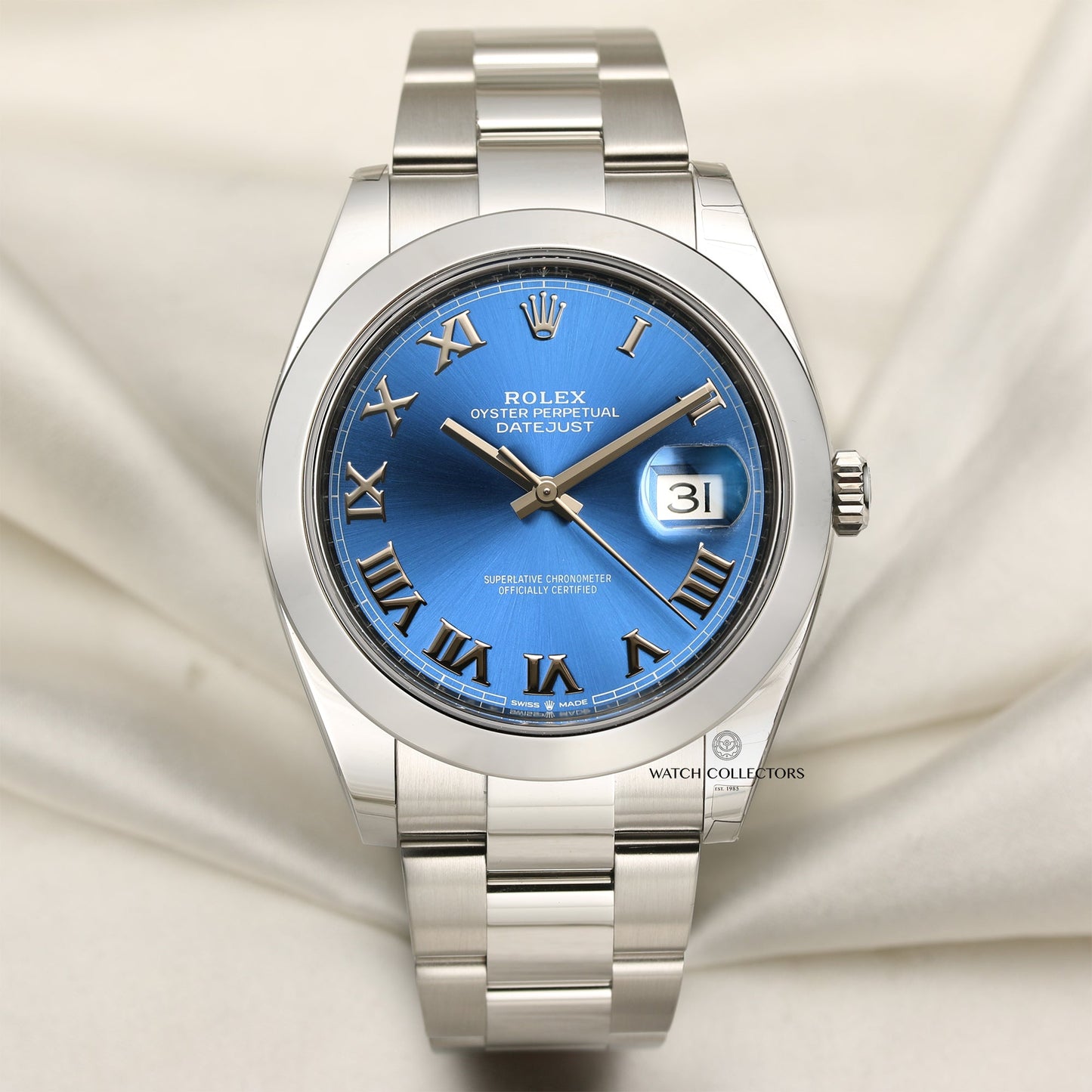 Unworn Rolex DateJust 41 126300 Blue Dial Stainless Steel