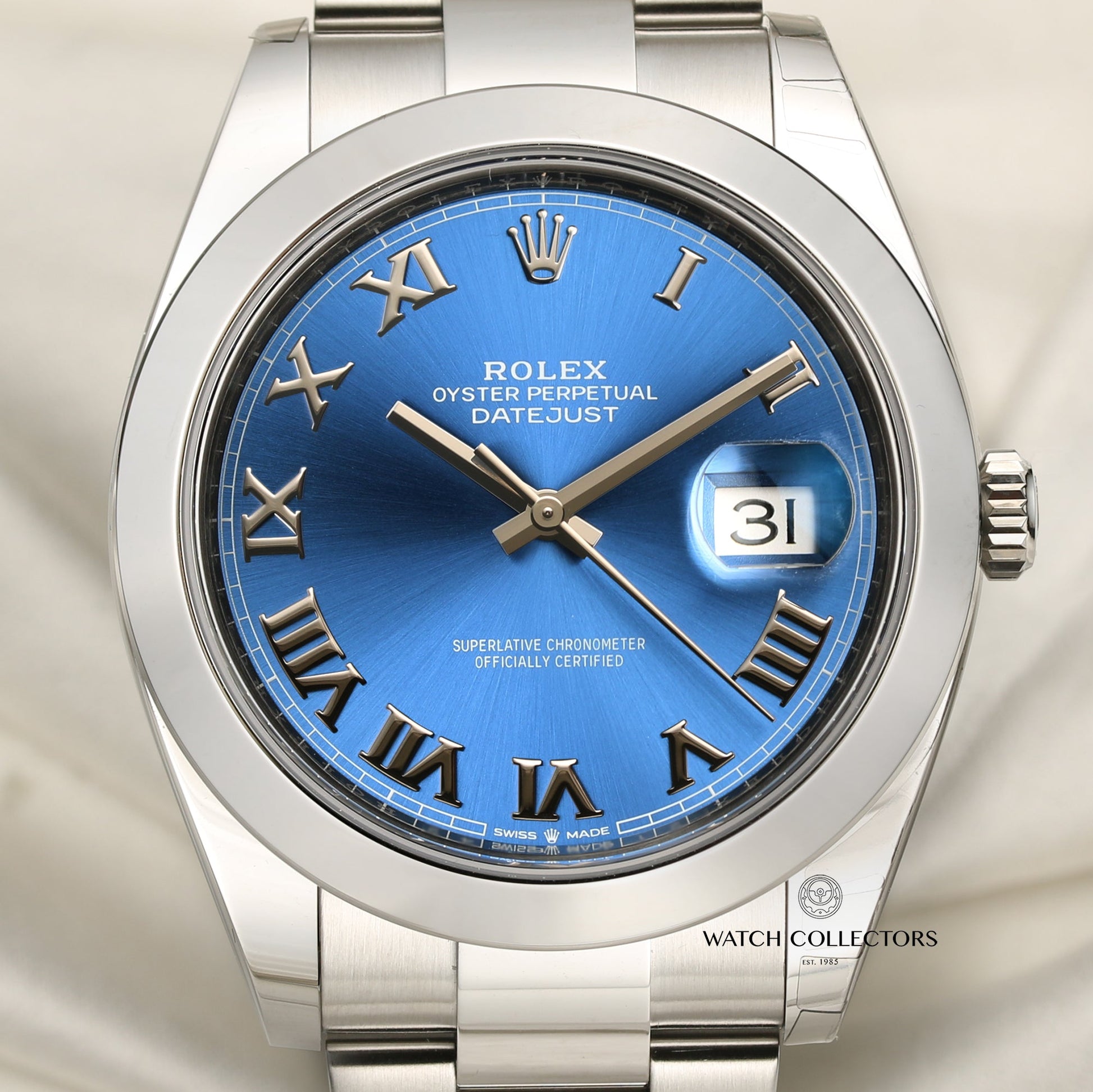 Unworn Rolex DateJust 41 126300 Blue Dial Stainless Steel