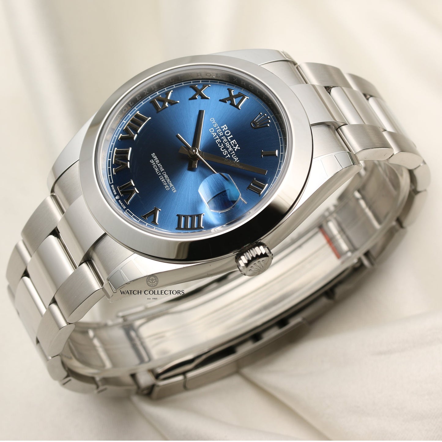 Unworn Rolex DateJust 41 126300 Blue Dial Stainless Steel