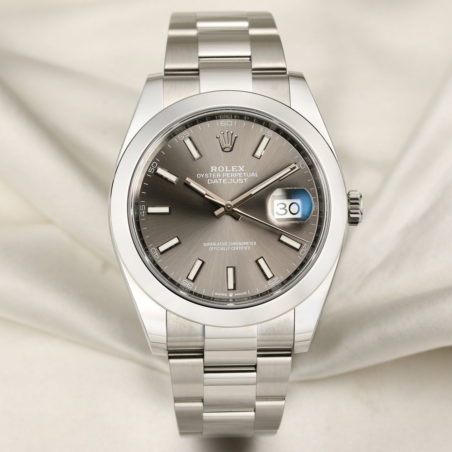 Unworn Rolex DateJust 41 126300 Rhodium Dial Stainless Steel