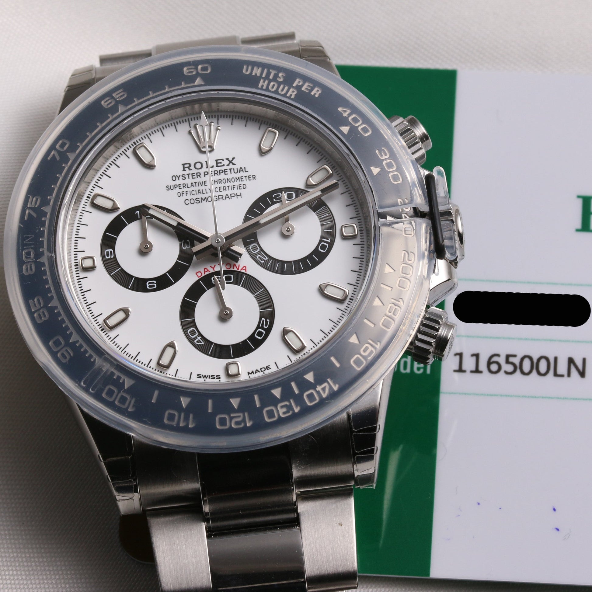 Unworn Full-Set Rolex Daytona 116500LN Stainless Steel Ceramic Bezel