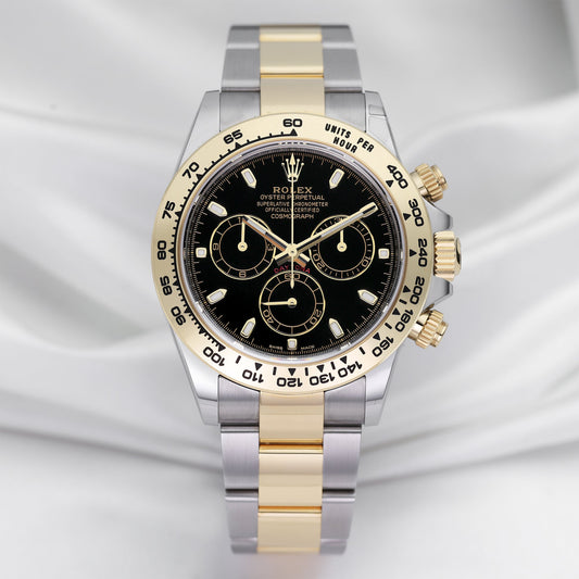 Unworn Rolex Daytona | REF. 116503 | Black Dial | Stainless Steel & 18k Yellow Gold | Box & Papers | 2021