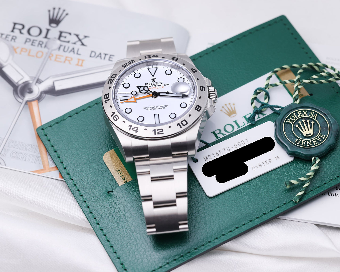 Unworn Rolex Explorer | REF. 216570 | White Dial | Stainless Steel | 2020 | Box & Papers