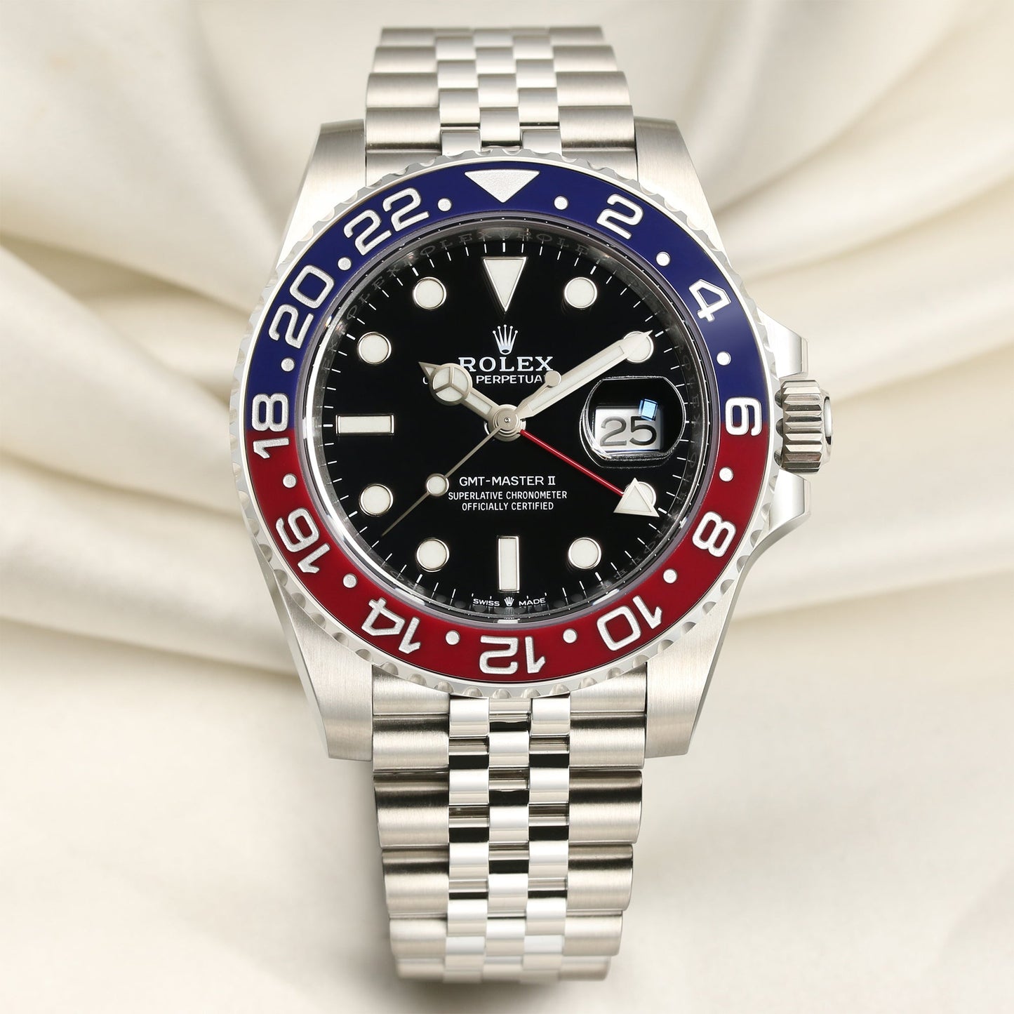 Unworn 2021 Rolex GMT-Master II "Pepsi" 126710BLRO Stainless Steel