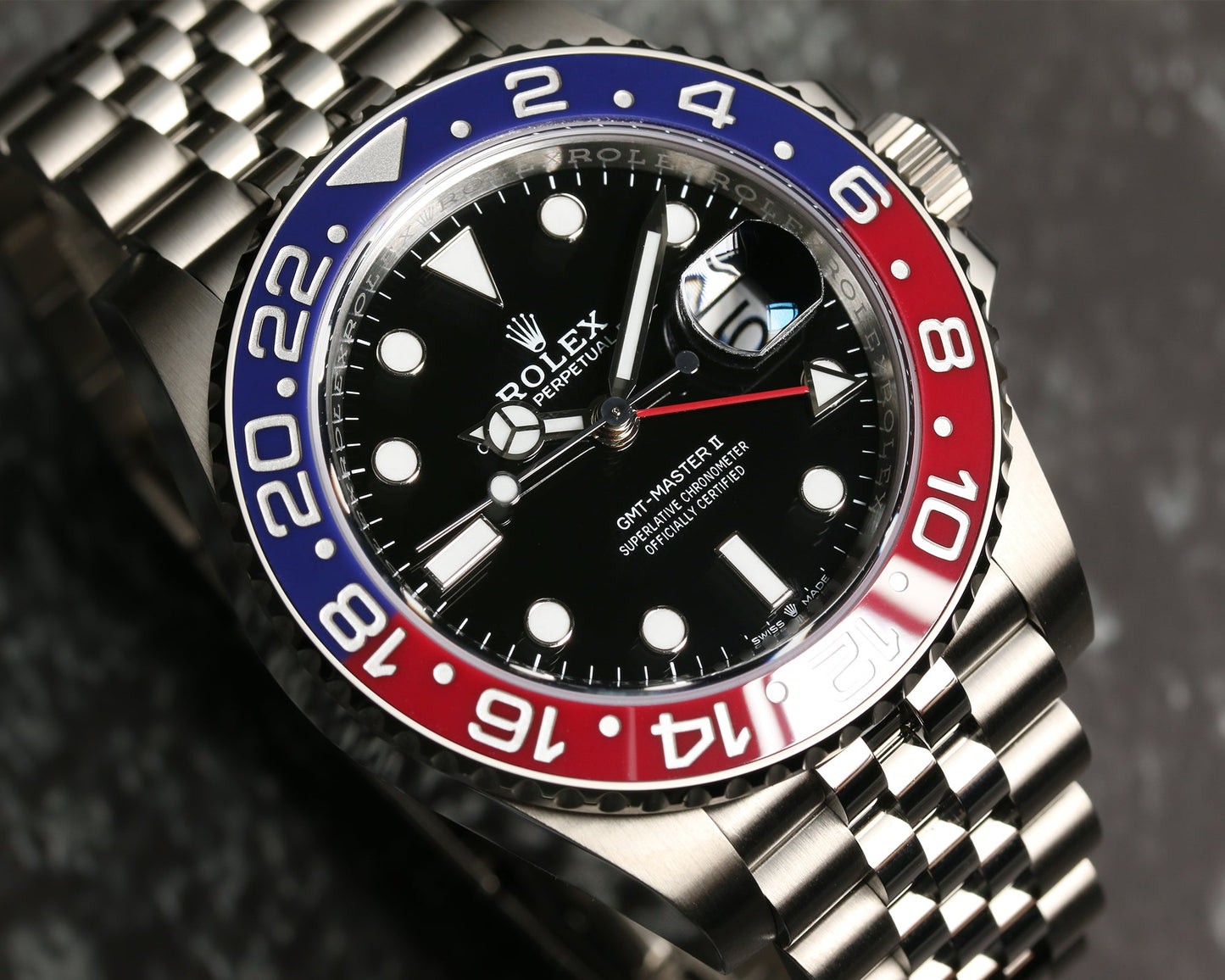 Unworn 2021 Rolex GMT-Master II "Pepsi" 126710BLRO Stainless Steel