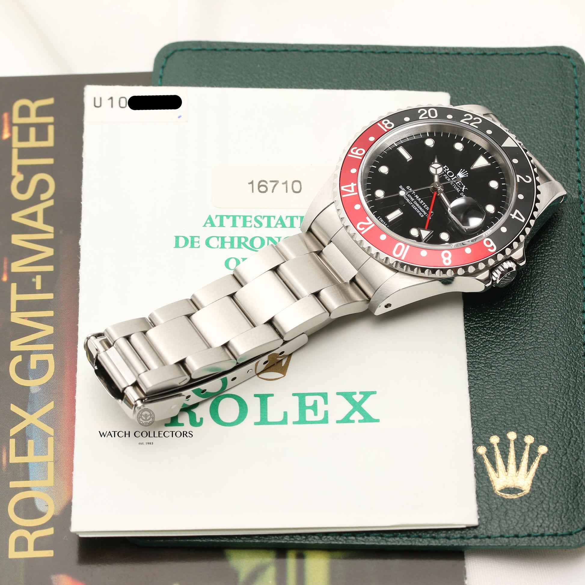 Unpolished Rolex GMT-Master II "Coke" 16710 Stainless Steel