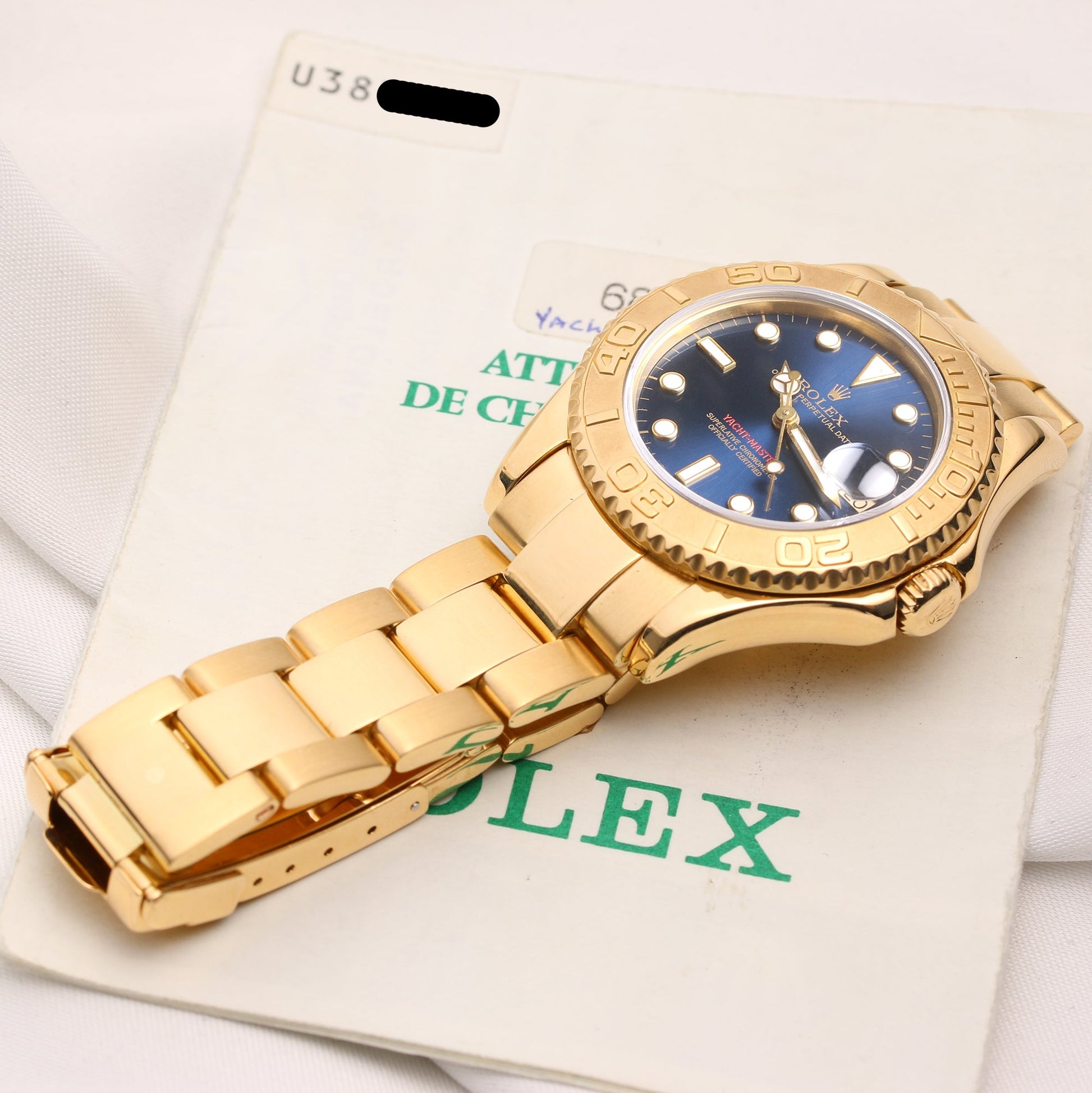 Rolex Yacht-Master Midsize 68628 18K Yellow Gold