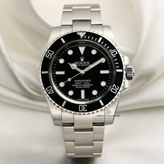 Rolex Submariner Non-Date Ceramic 114060 Stainless Steel