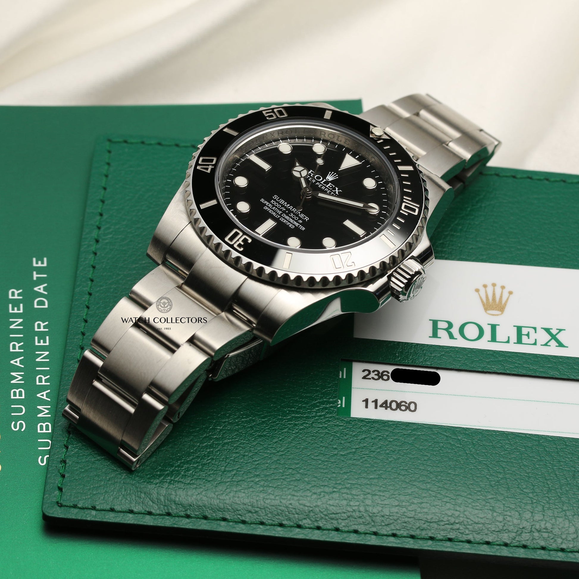 Rolex Submariner Non-Date Ceramic 114060 Stainless Steel