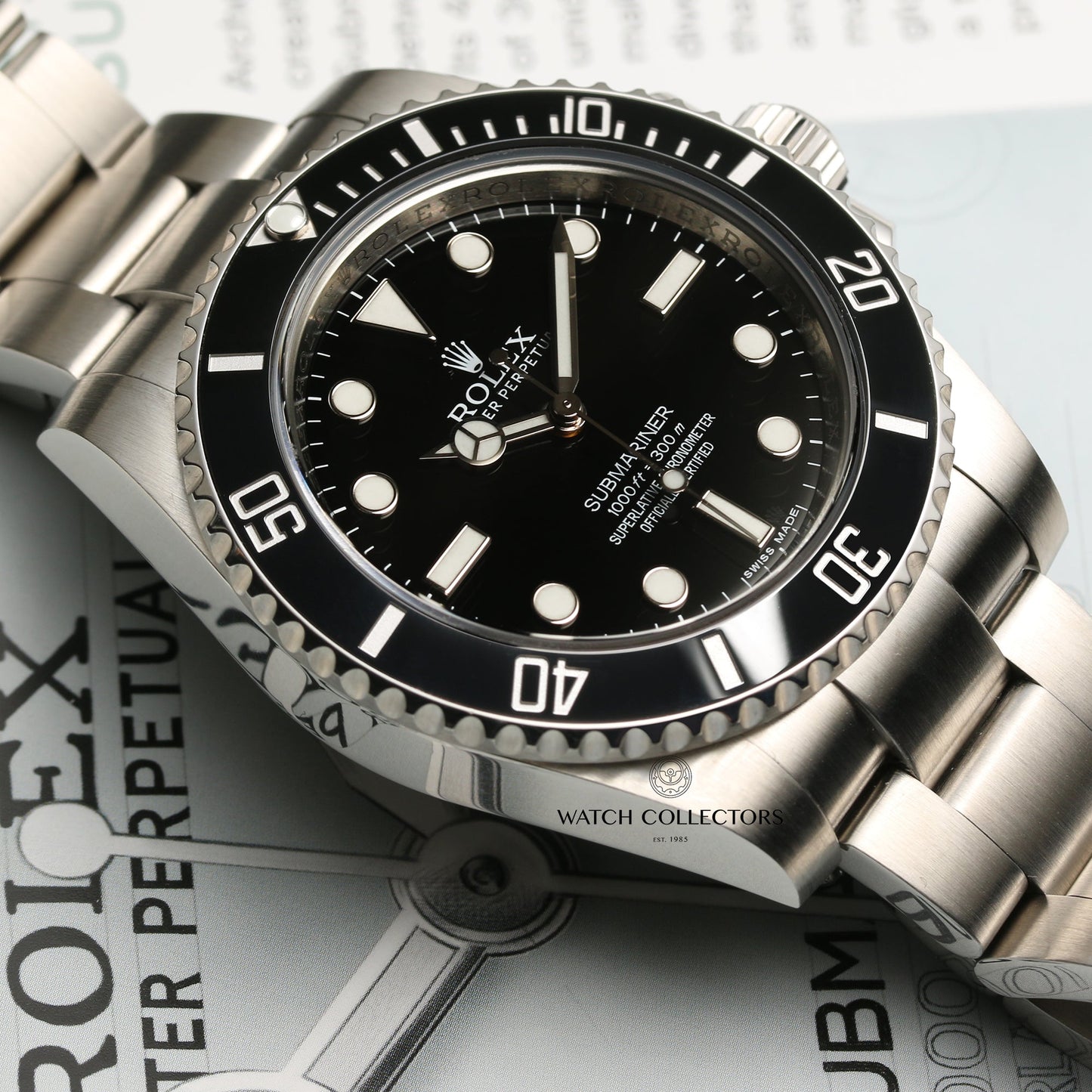 Rolex Submariner Non-Date Ceramic 114060 Stainless Steel