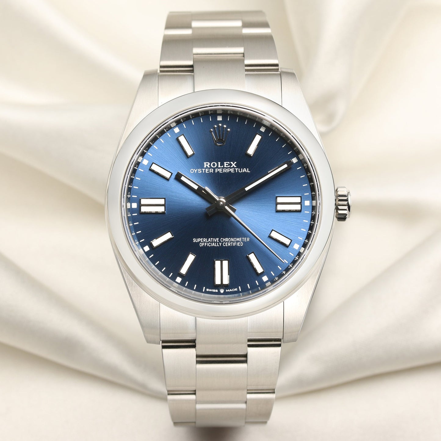 Unworn Rolex Oyster Perpetual 41mm 124300 Blue Dial 2021