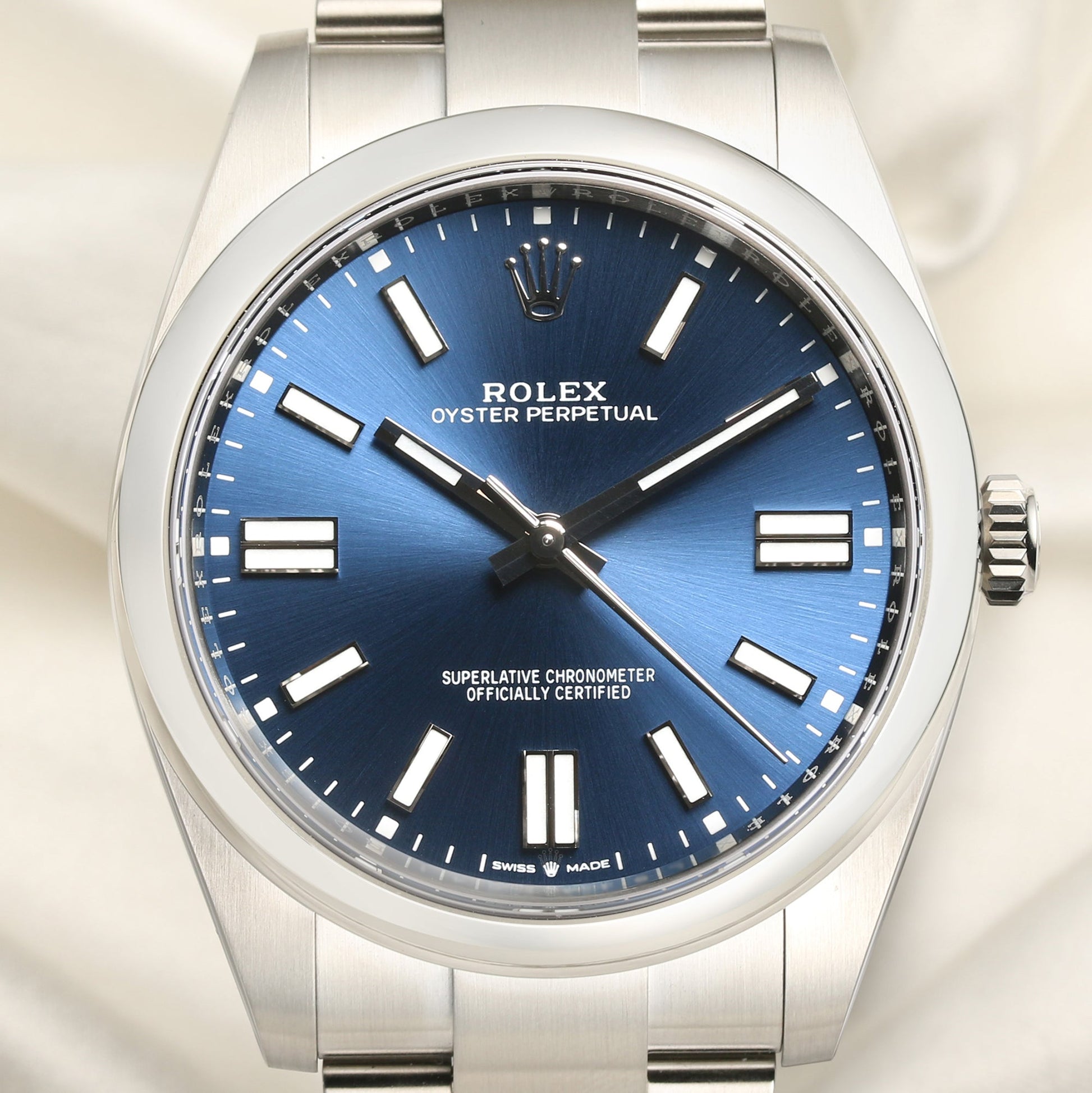 Unworn Rolex Oyster Perpetual 41mm 124300 Blue Dial 2021