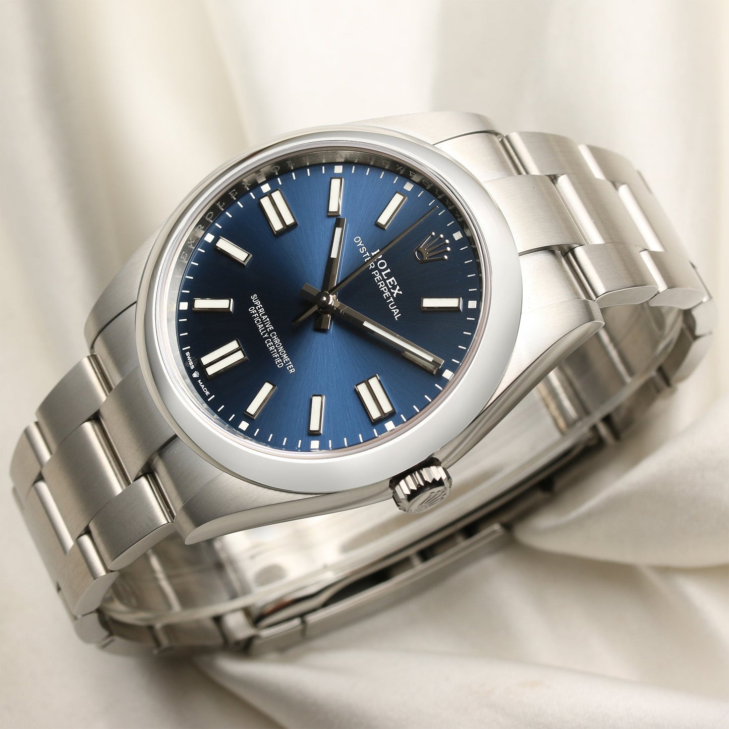 Unworn Rolex Oyster Perpetual 41mm 124300 Blue Dial 2021