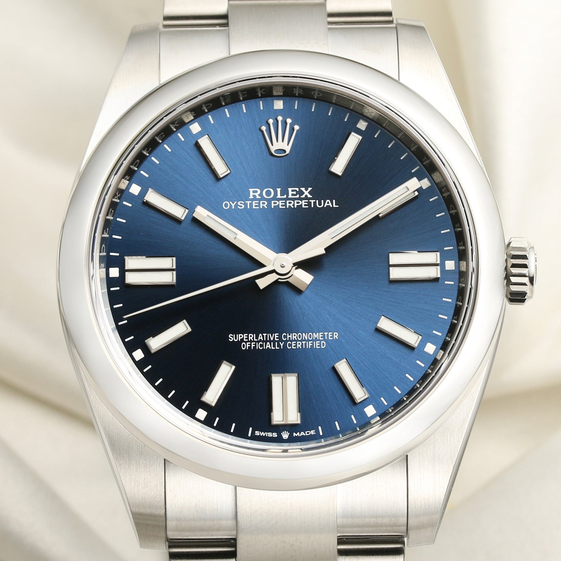 Unworn Rolex Oyster Perpetual 41mm 124300 Blue Dial 2021