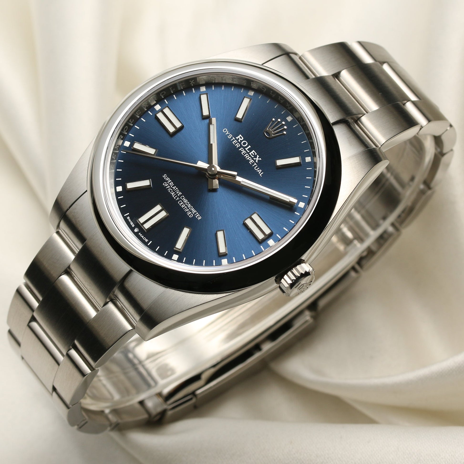 Unworn Rolex Oyster Perpetual 41mm 124300 Blue Dial 2021