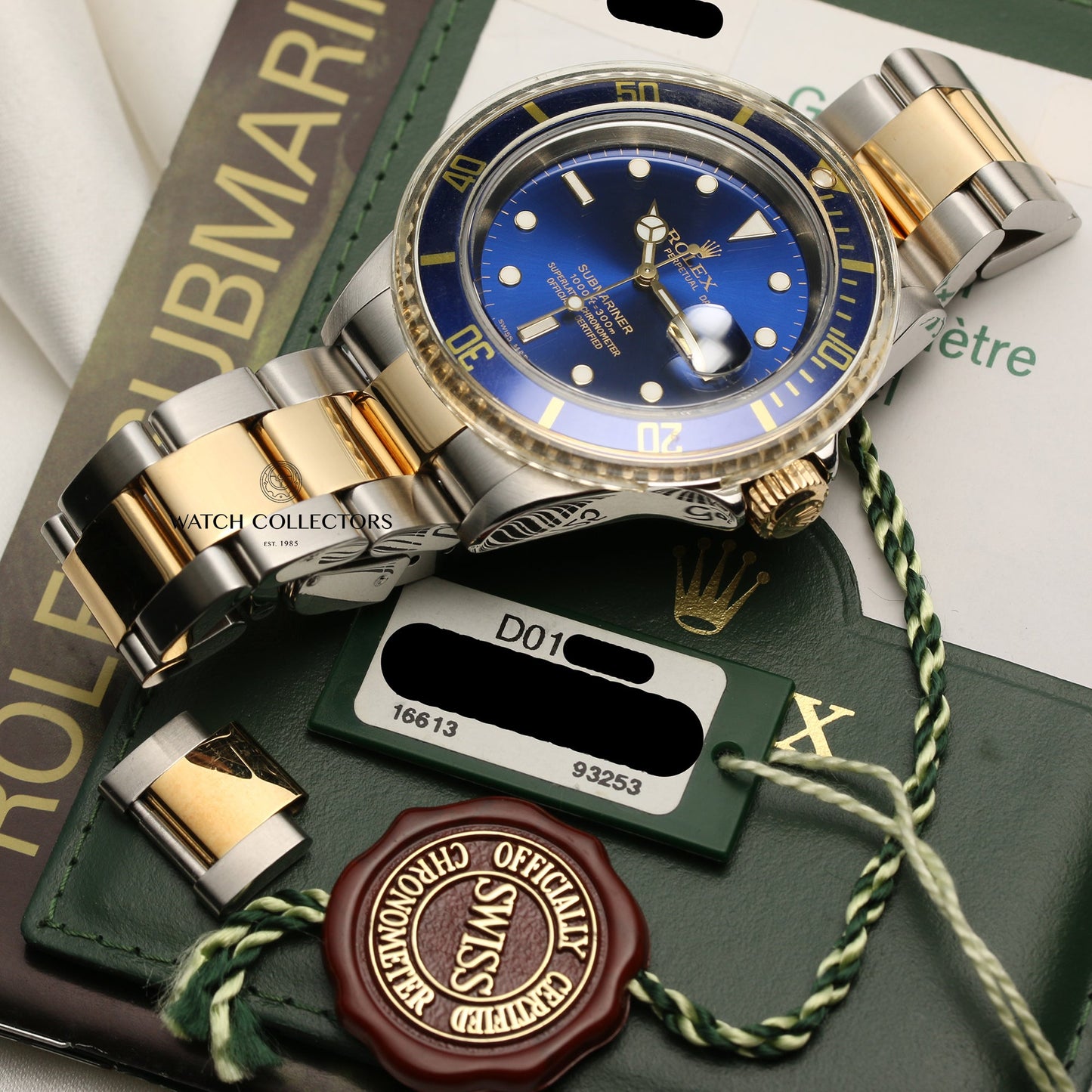 Rolex Submariner Pre-Ceramic 16613 Stainless Steel & 18k Yellow Gold