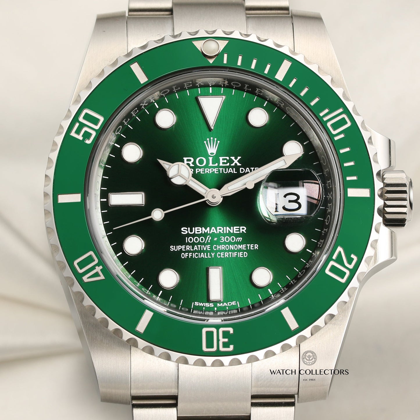 2020 Rolex Submariner "Hulk" 116610LV Stainless Steel