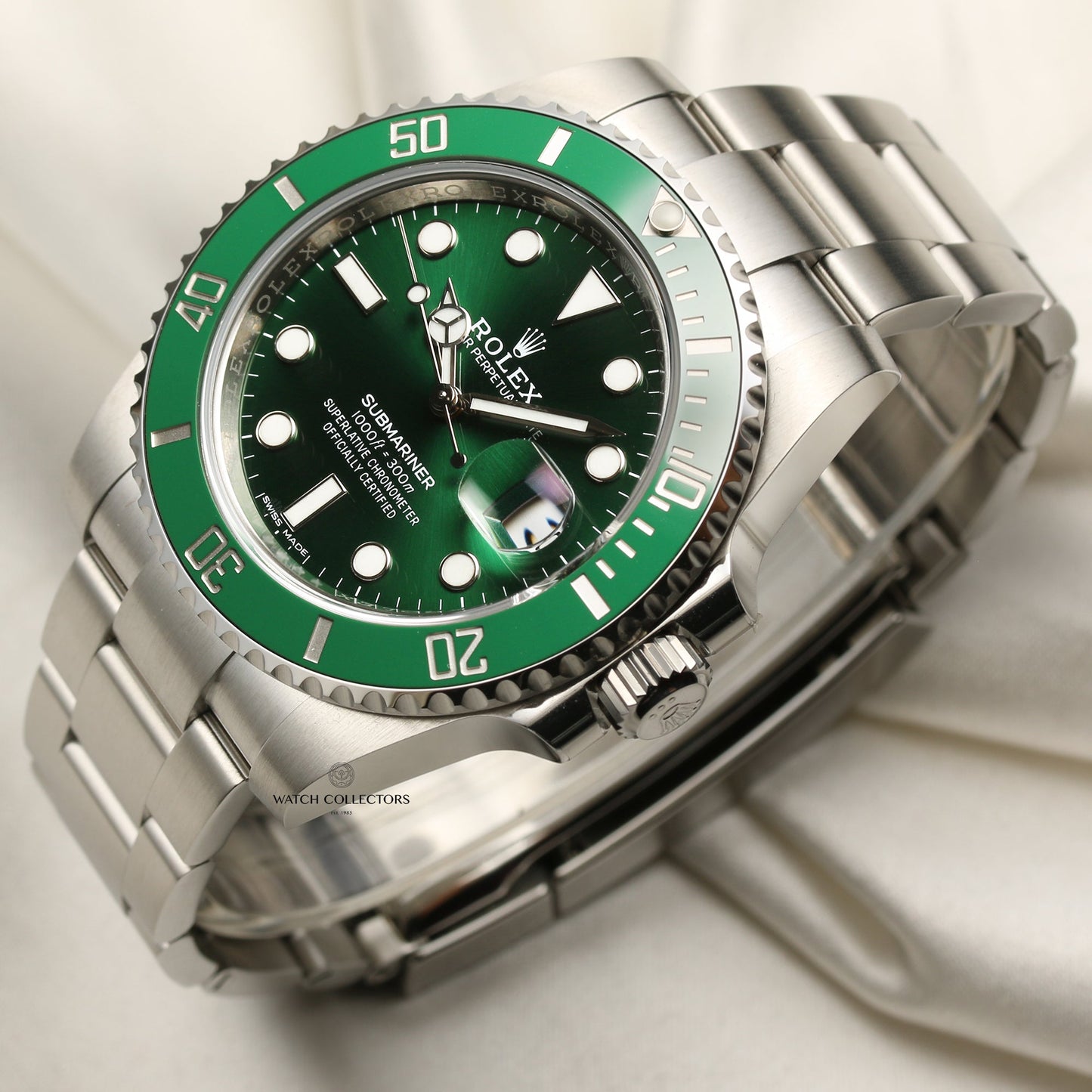 Unworn 2020 Rolex Submariner "Hulk" 116610LV Stainless Steel