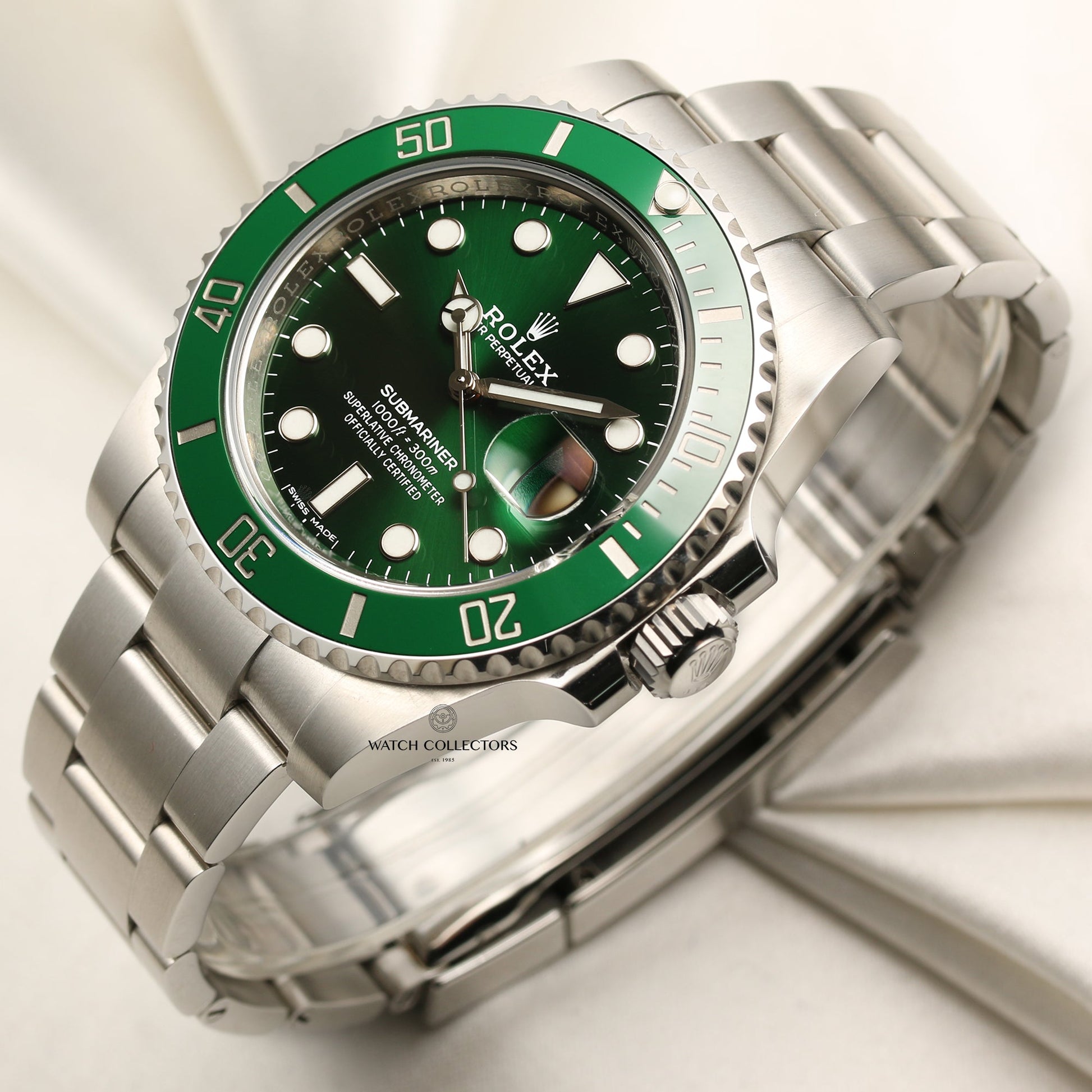 2020 Rolex Submariner "Hulk" 116610LV Stainless Steel